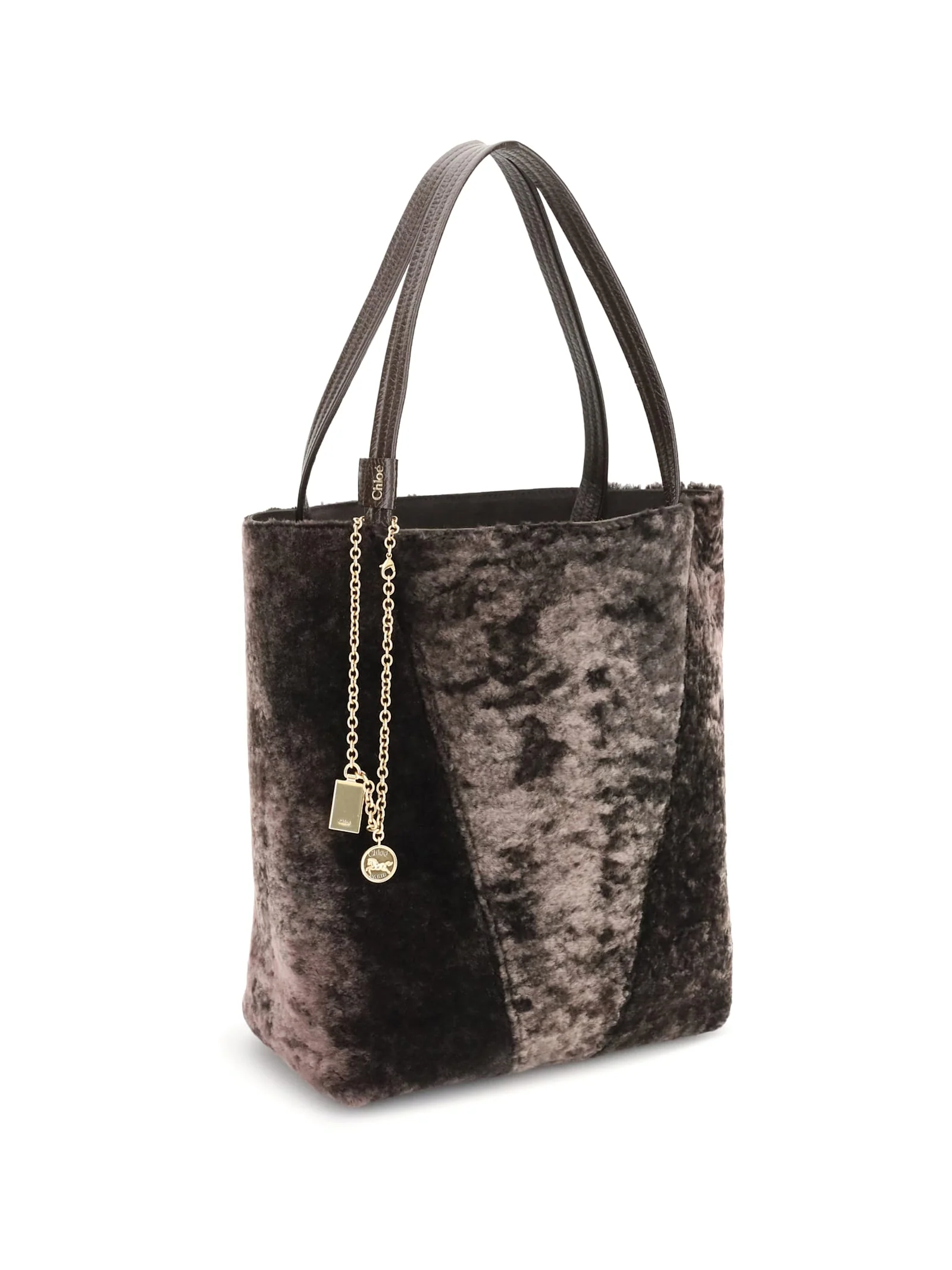 Chloé Spin Shearling Tote Bag - Image 2