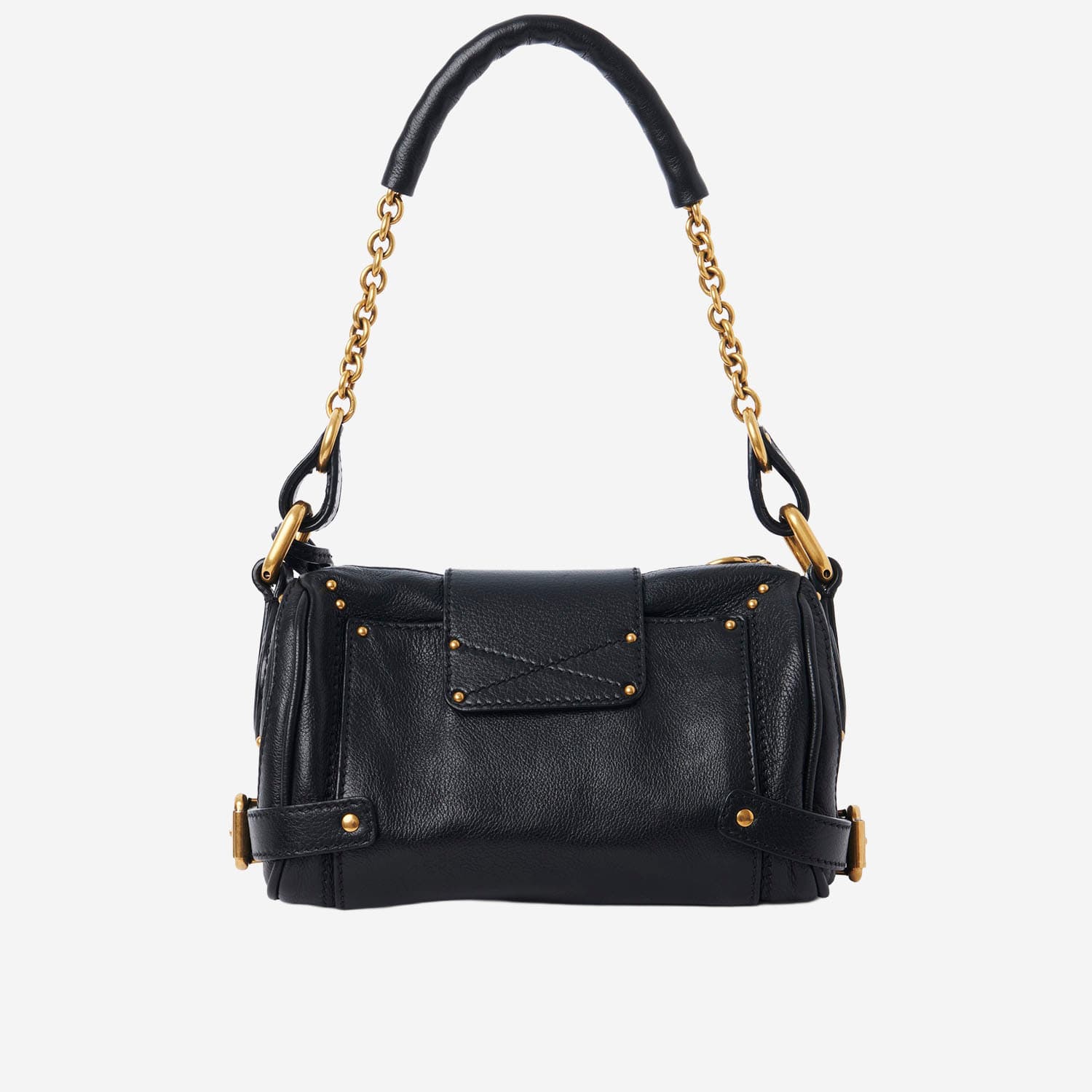 Chloé Small Paddington Leather Bag - Black - Image 2