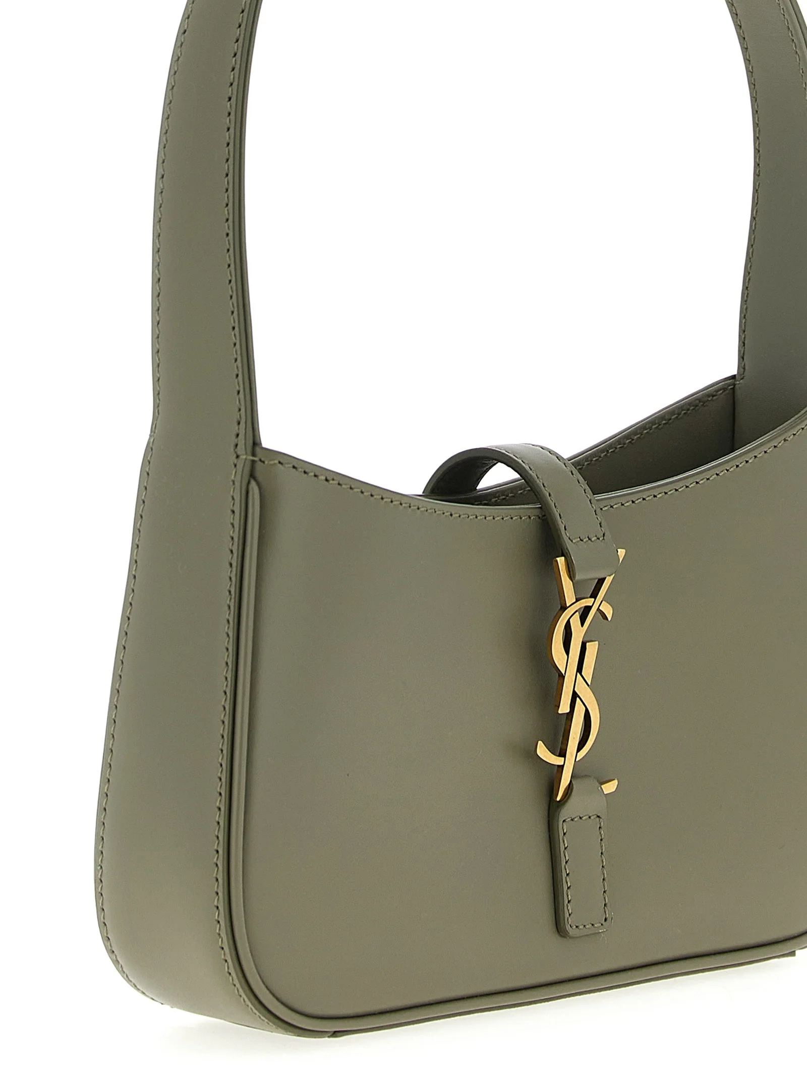 Saint Laurent Le 5 À 7 Mini Hobo Handbag - Gray - Image 3