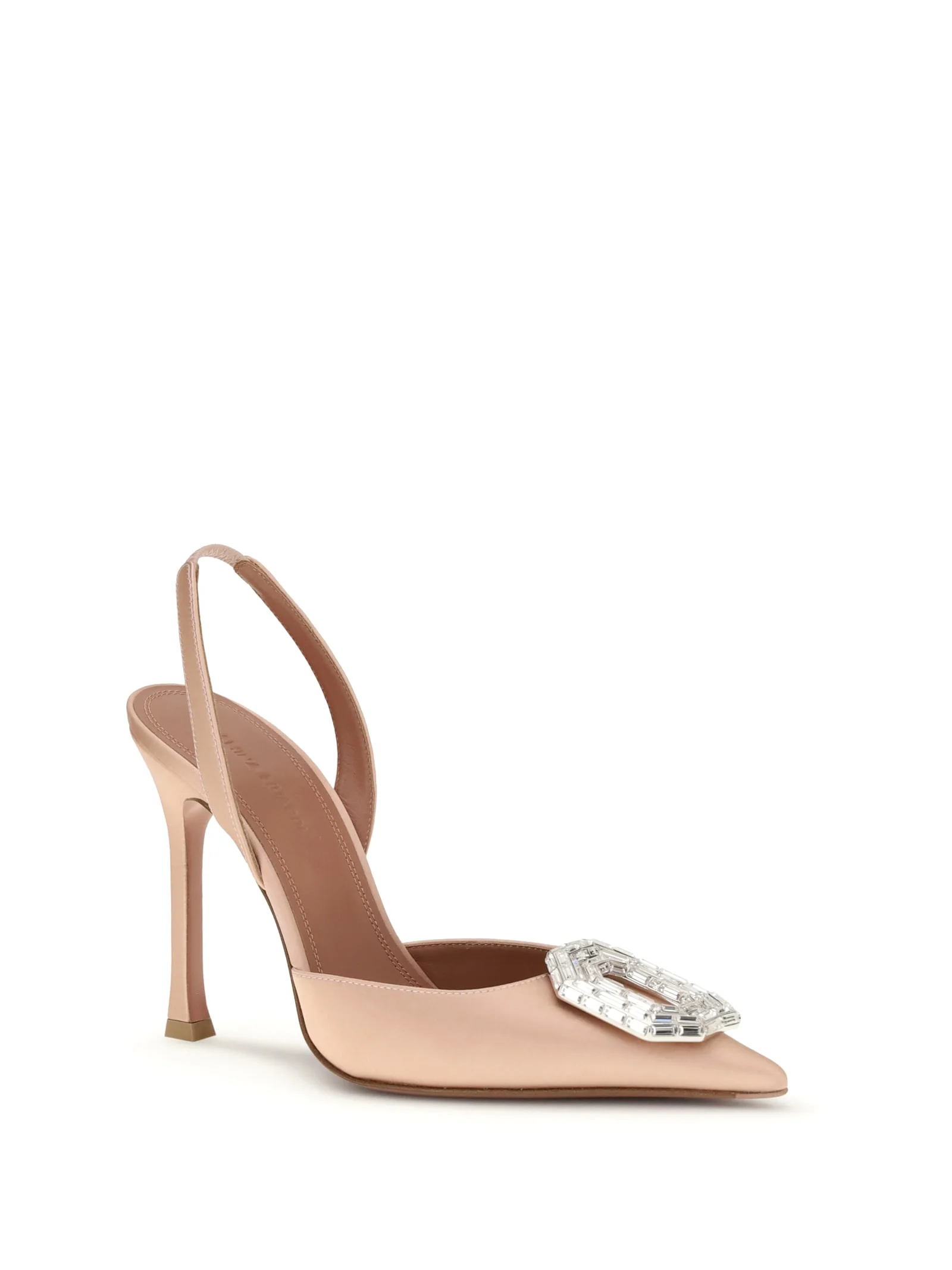 amina muaddi Camelia Leather Pumps - Image 2