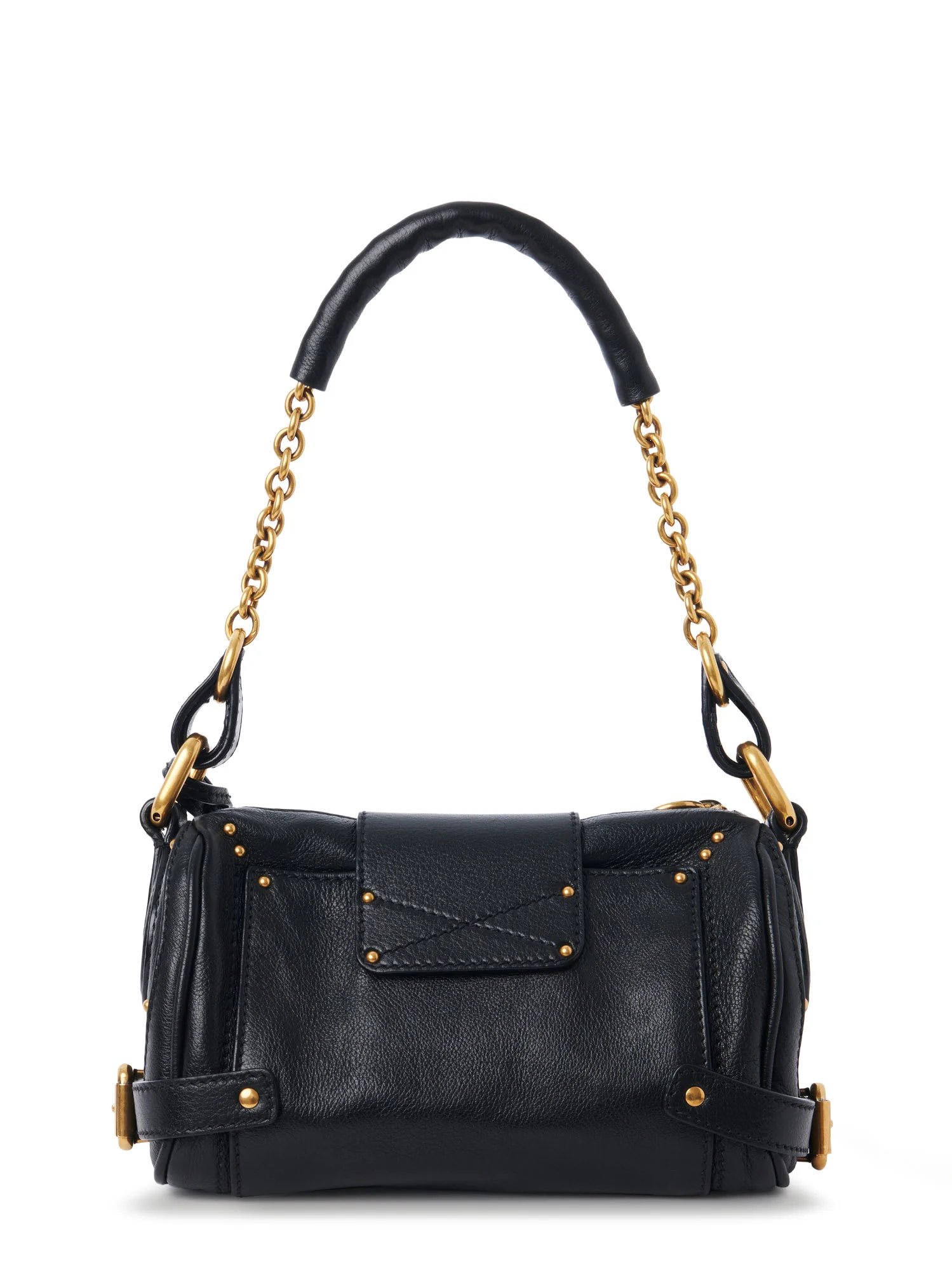Chloé Paddington Small Leather Shoulder Bag - Black - Image 2