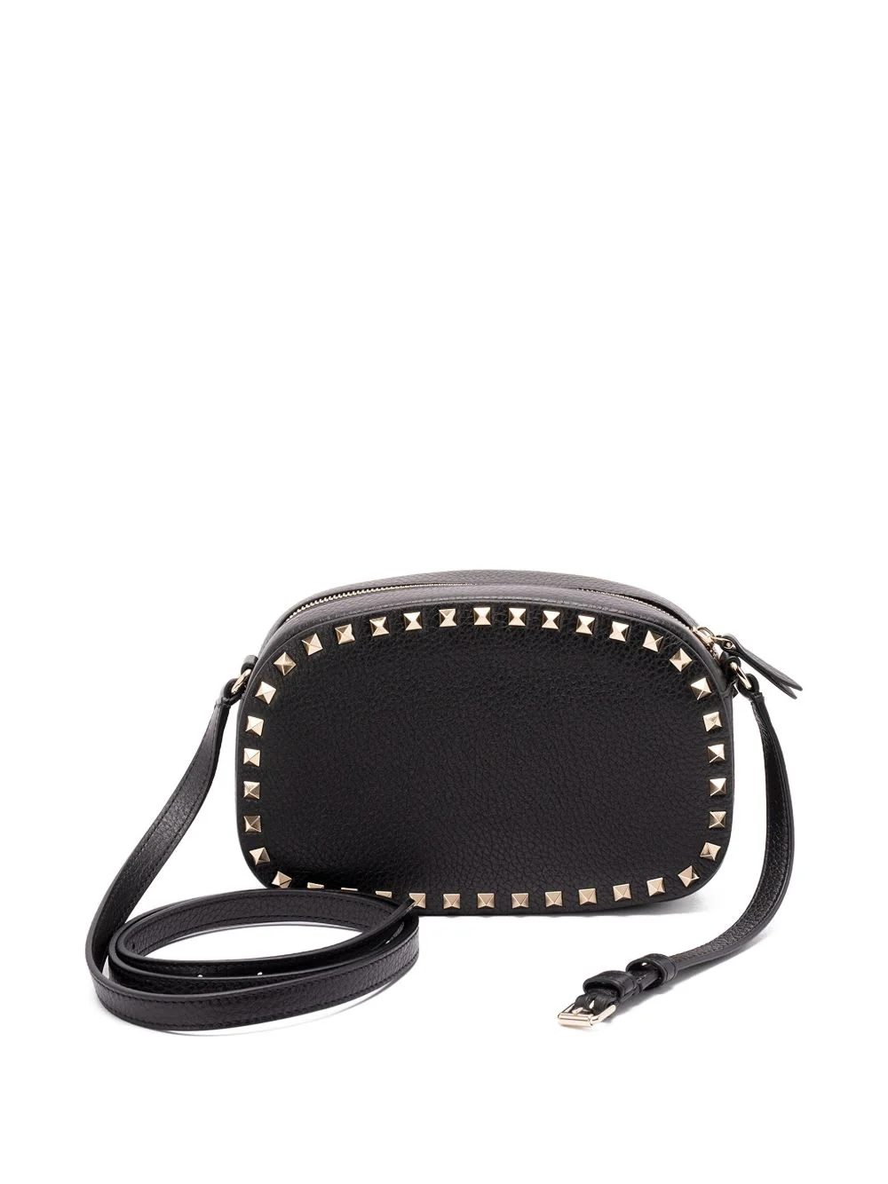 Valentino Garavani Calfskin Shoulder Bag - Black - Image 2