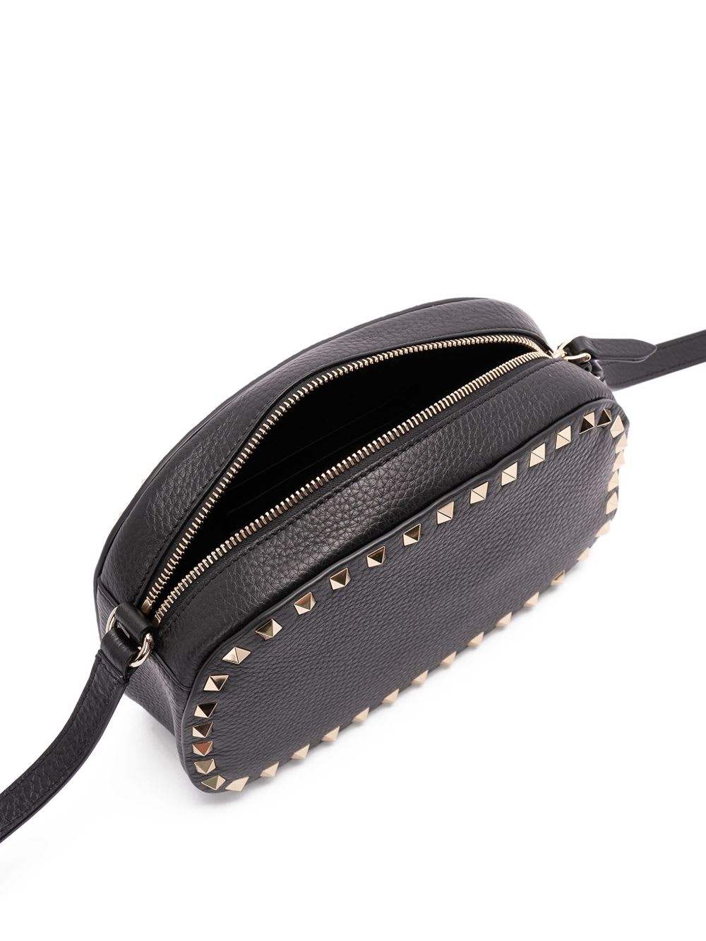 Valentino Garavani Calfskin Shoulder Bag - Black - Image 3