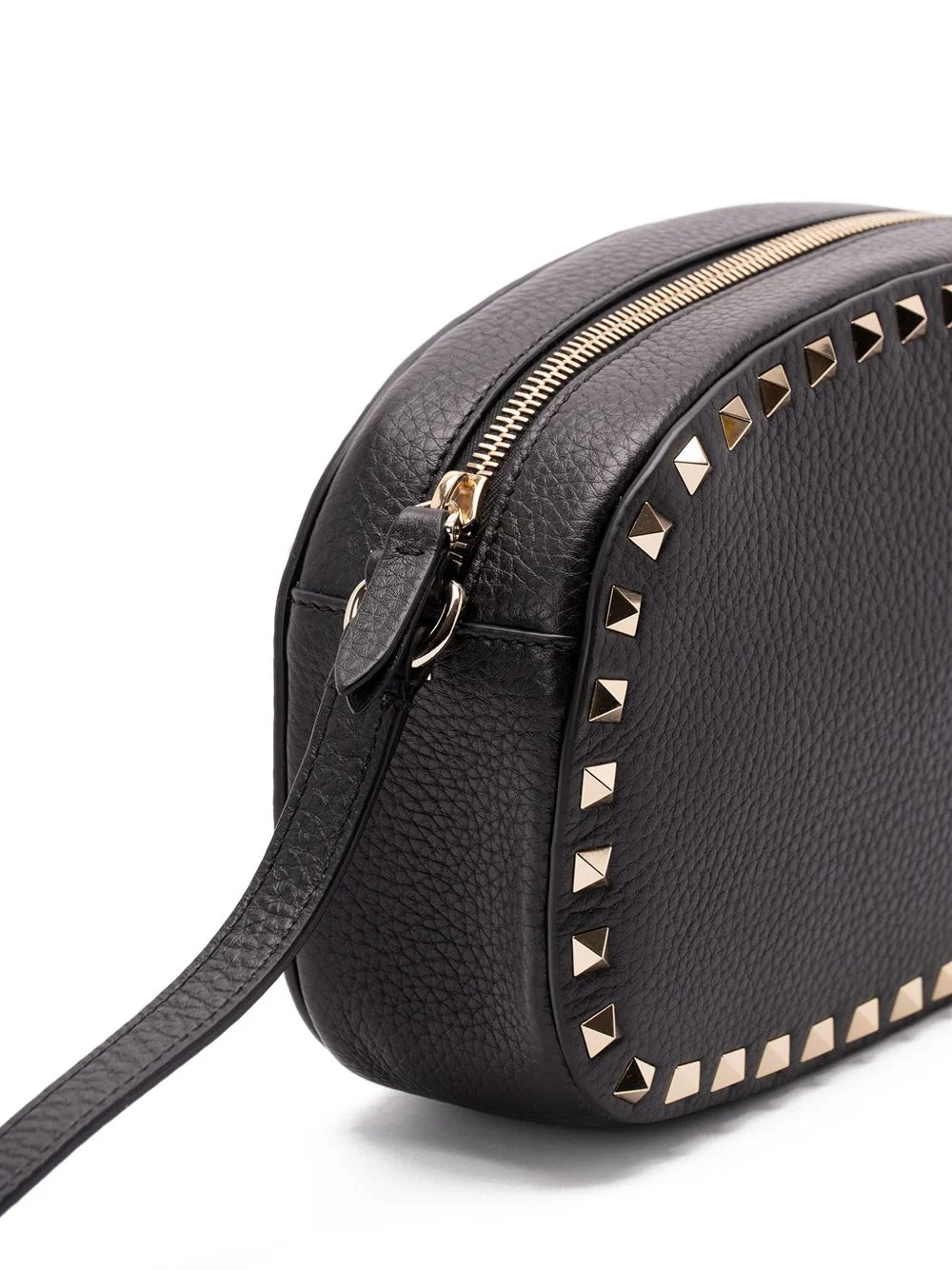 Valentino Garavani Calfskin Shoulder Bag - Black - Image 4