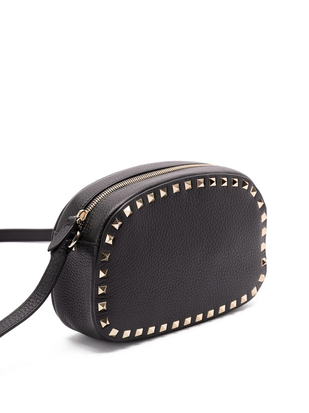 Valentino Garavani Calfskin Shoulder Bag - Black - Image 5