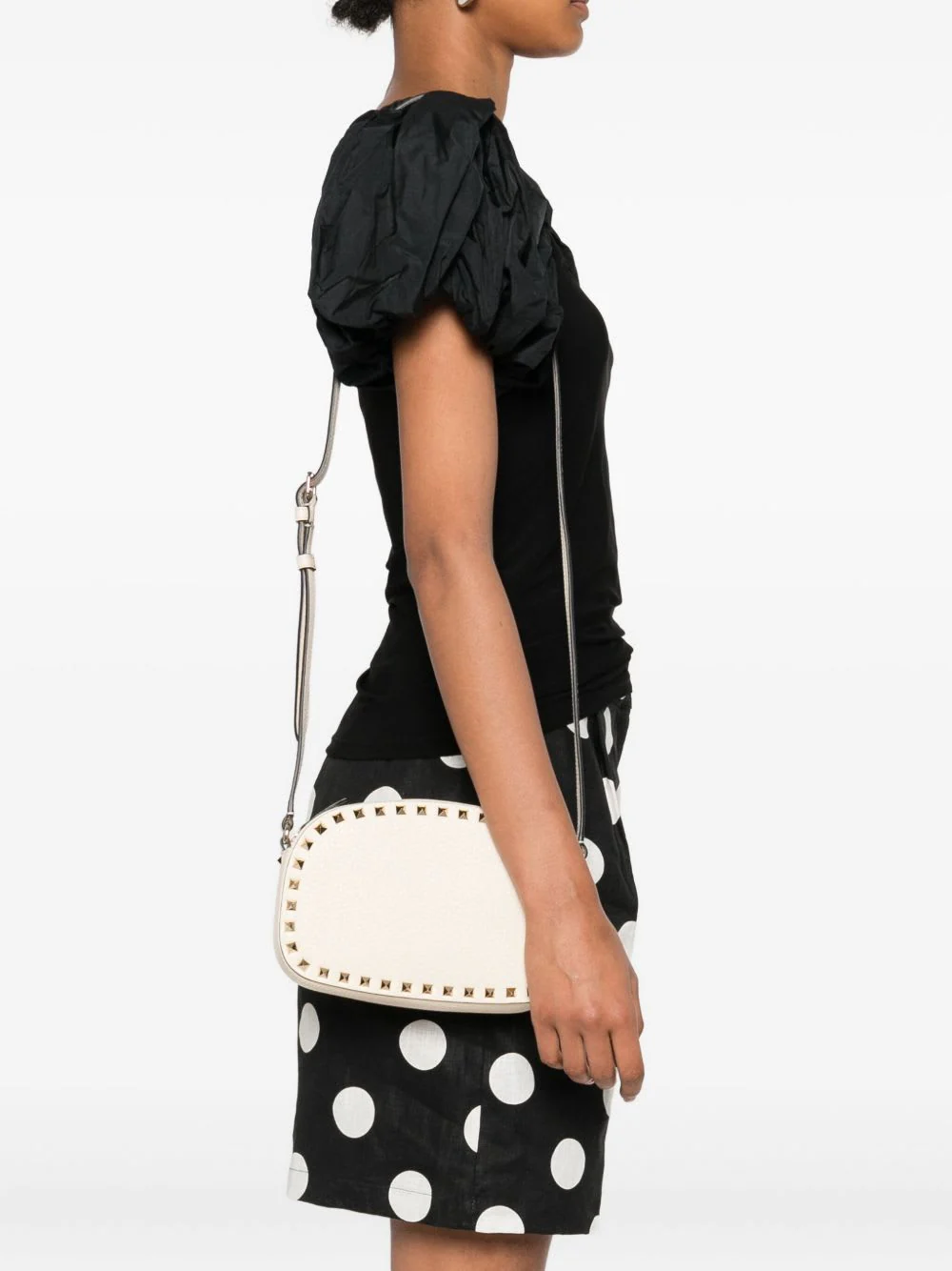 Valentino Garavani Mini Rockstud Shoulder Bag - White - Image 5