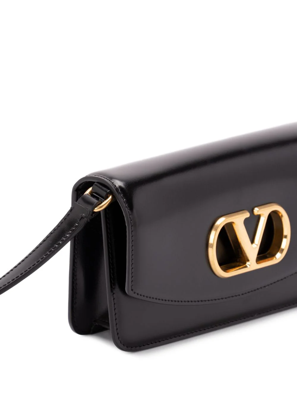 Valentino Garavani Vlogo Signature Shoulder Bag - Black - Image 3