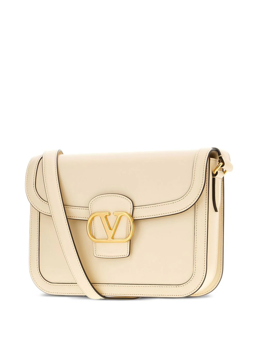Valentino Garavani 9to5 Calfskin Shoulder Bag - White - Image 3