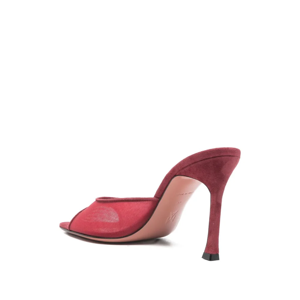 Amina Muaddi Boots - Red - Image 4