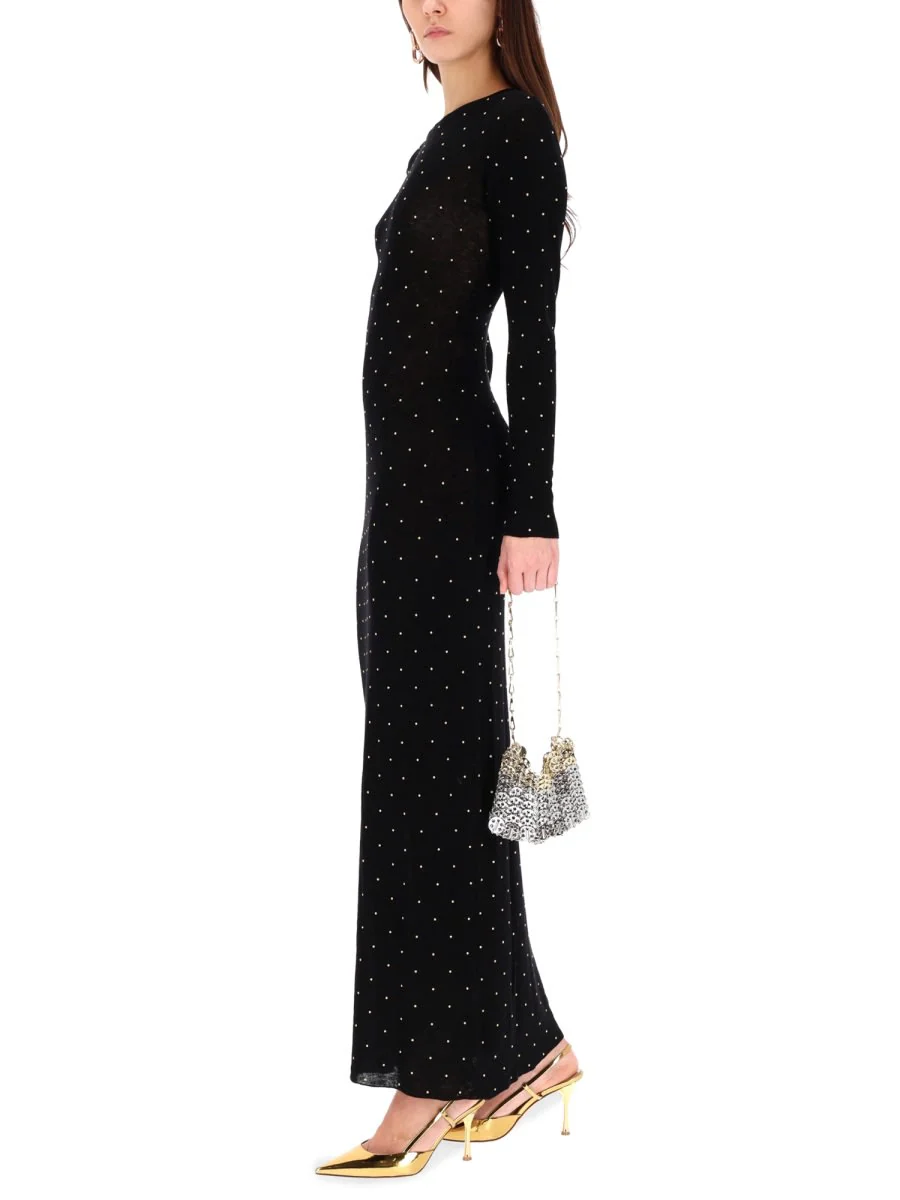Rabanne Second-skin Effect Long Dress - Black - Image 2