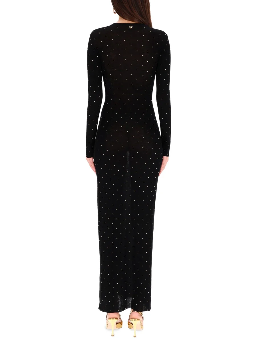 Rabanne Second-skin Effect Long Dress - Black - Image 3