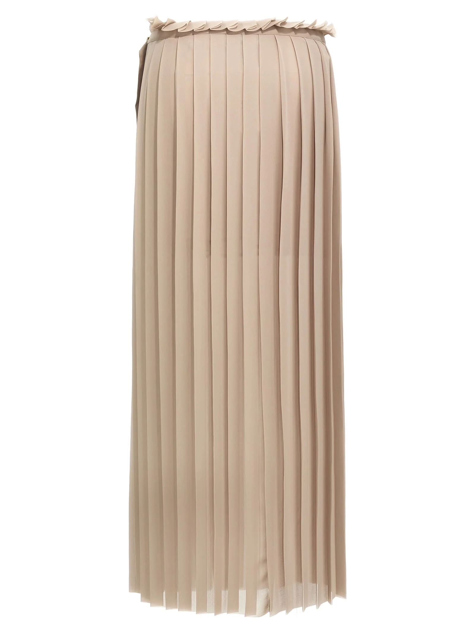 Ami Alexandre Mattiussi Pleated Skirt - Beige - Image 2
