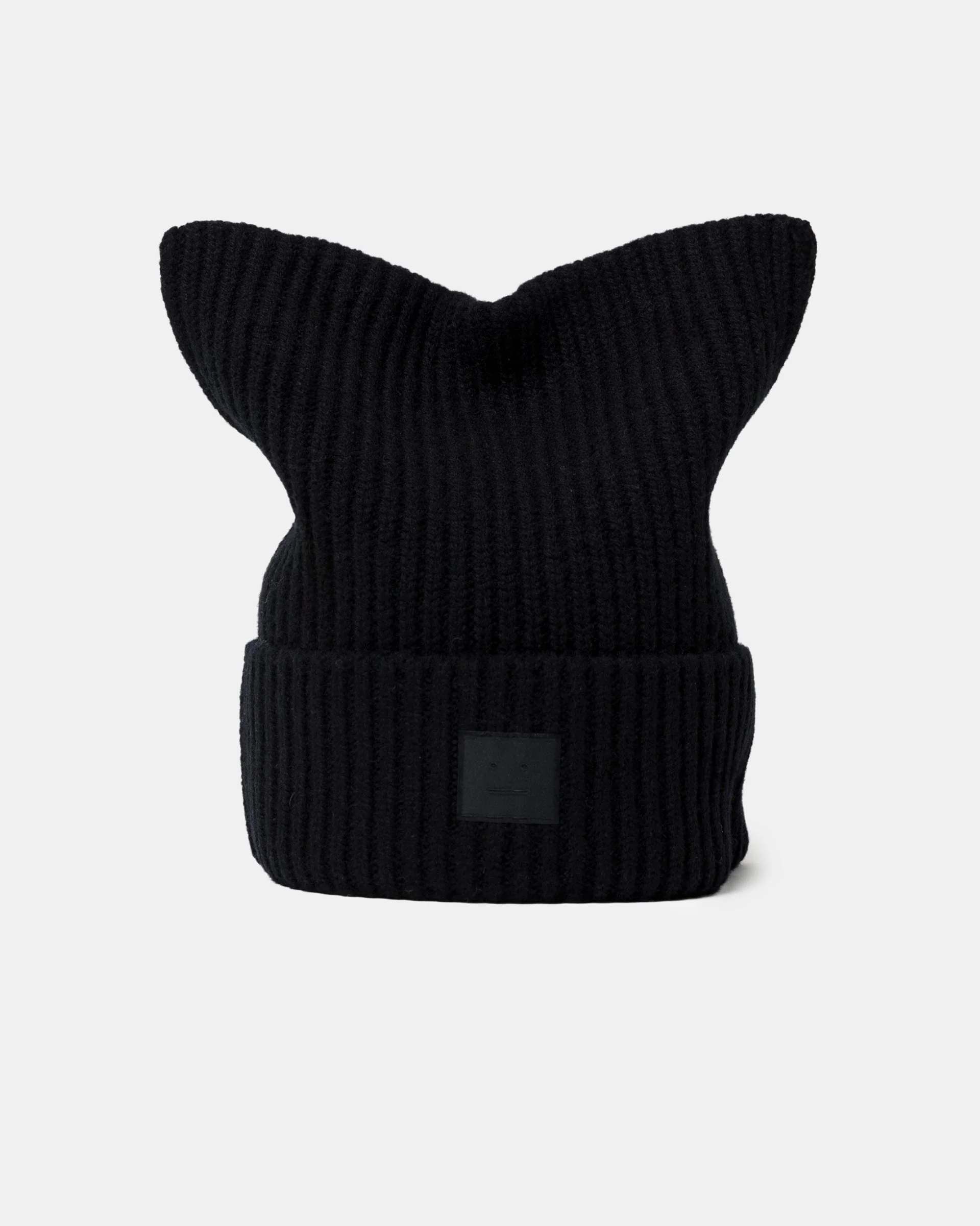 Acne Studios Face Logo Square Beanie - Image 2