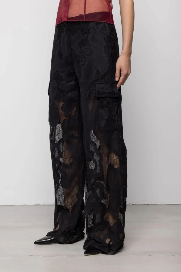 Esthé Lace Cargo Trousers - Image 3