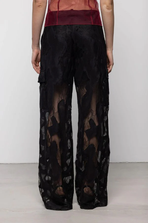 Esthé Lace Cargo Trousers - Image 4