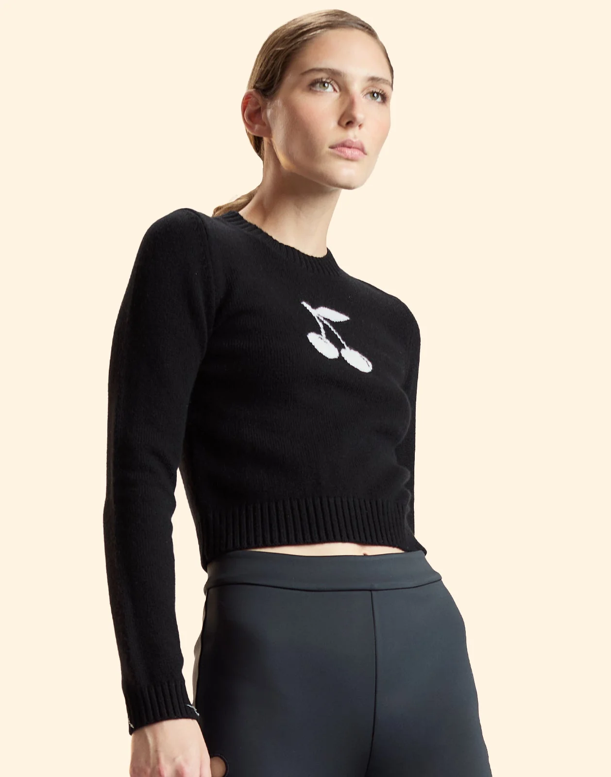Cynthia Rowley Cherries On Top Sweater - Black - Image 2