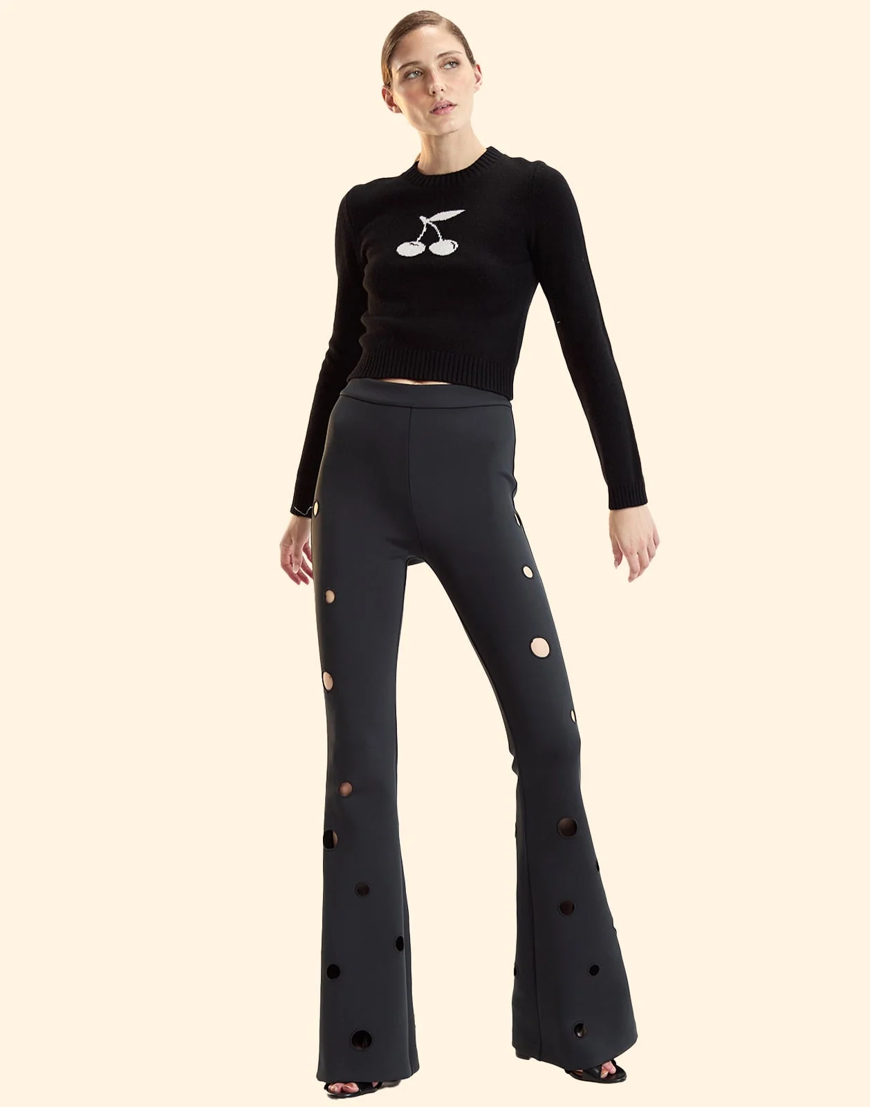 Cynthia Rowley Cherries On Top Sweater - Black - Image 3