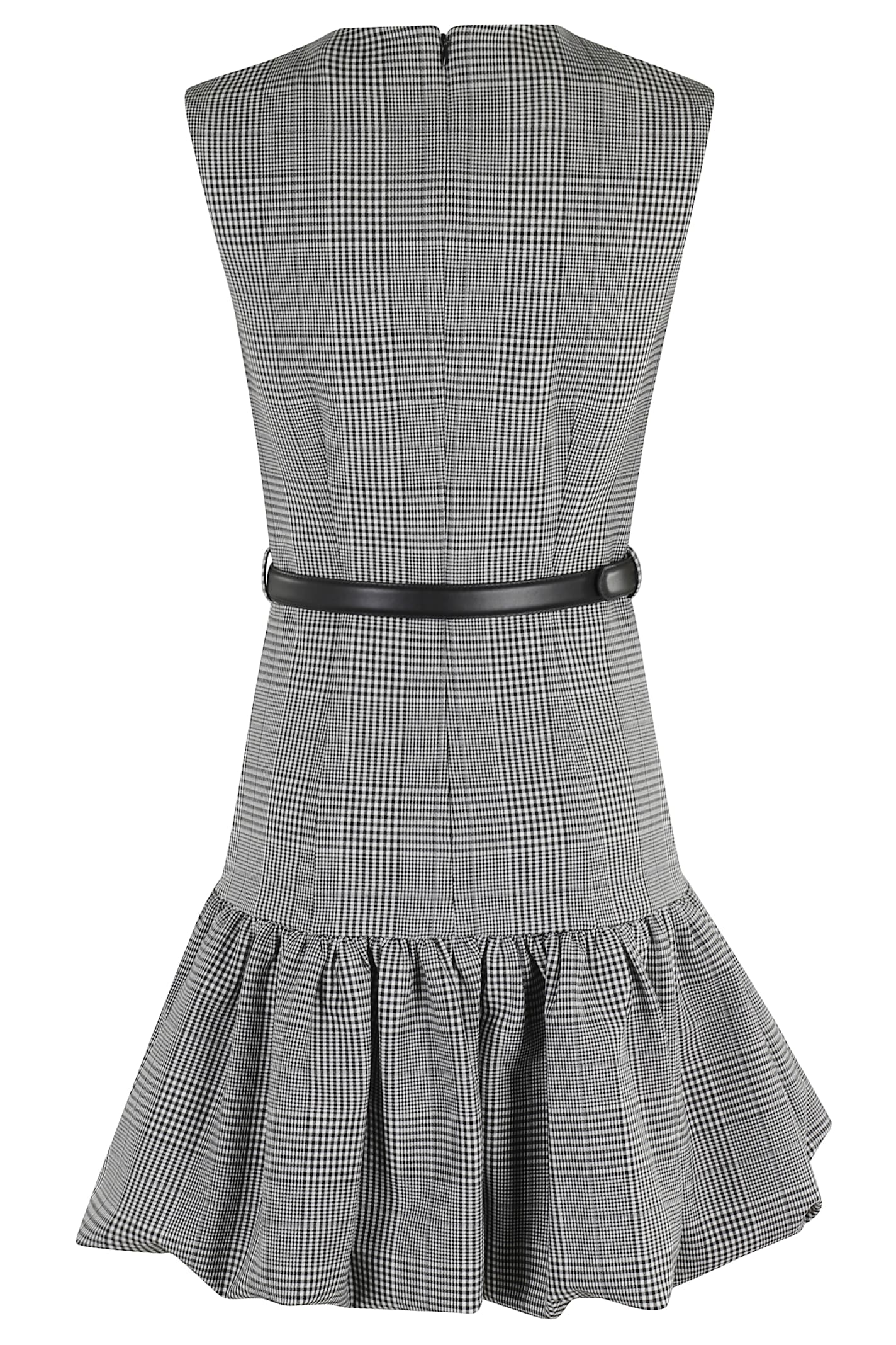 Self-Portrait Prince Of Wales Check Mini Dress - Black And White - Image 2