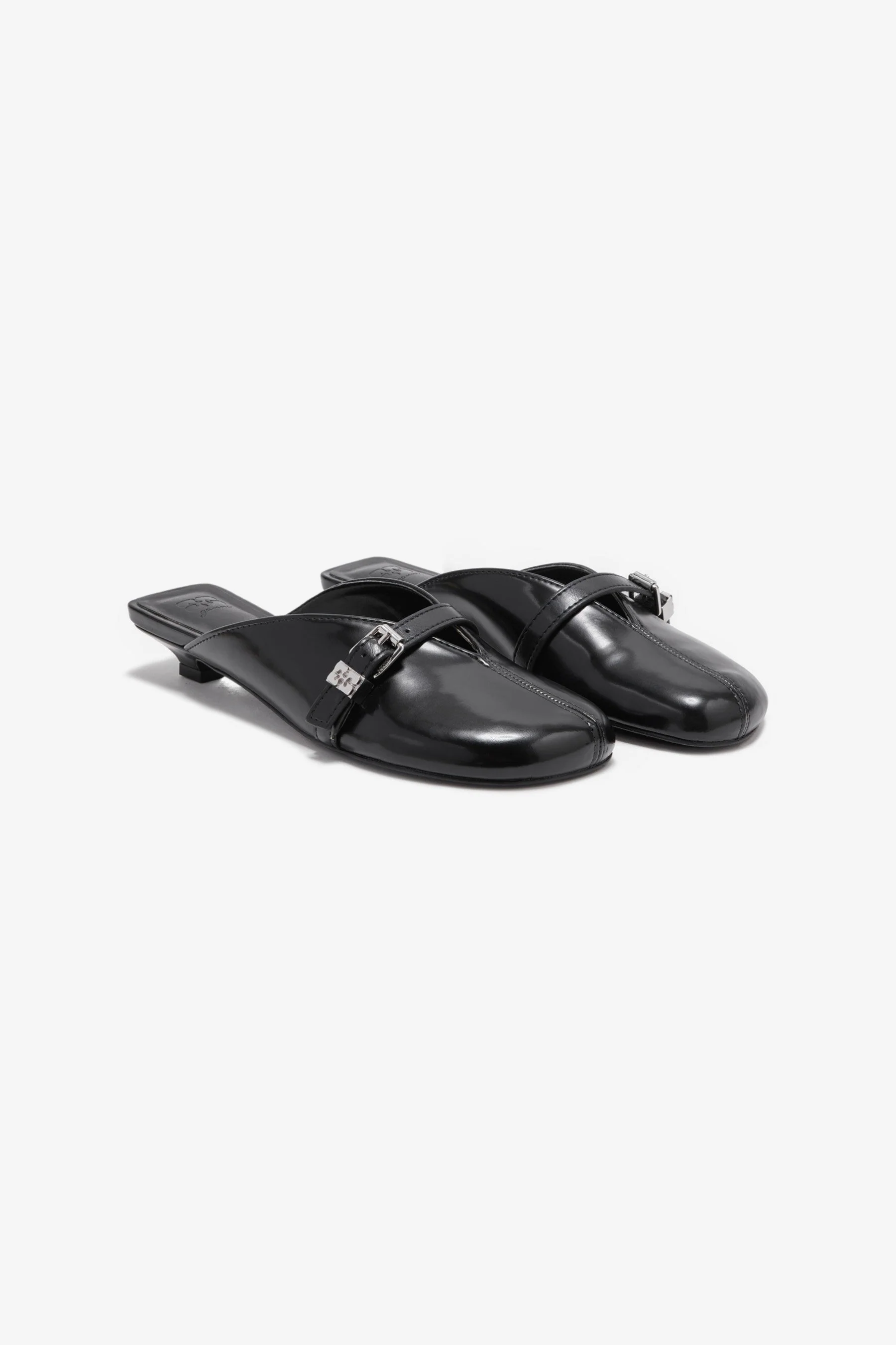 Ganni Sue Kitten Heel Mules - Image 2