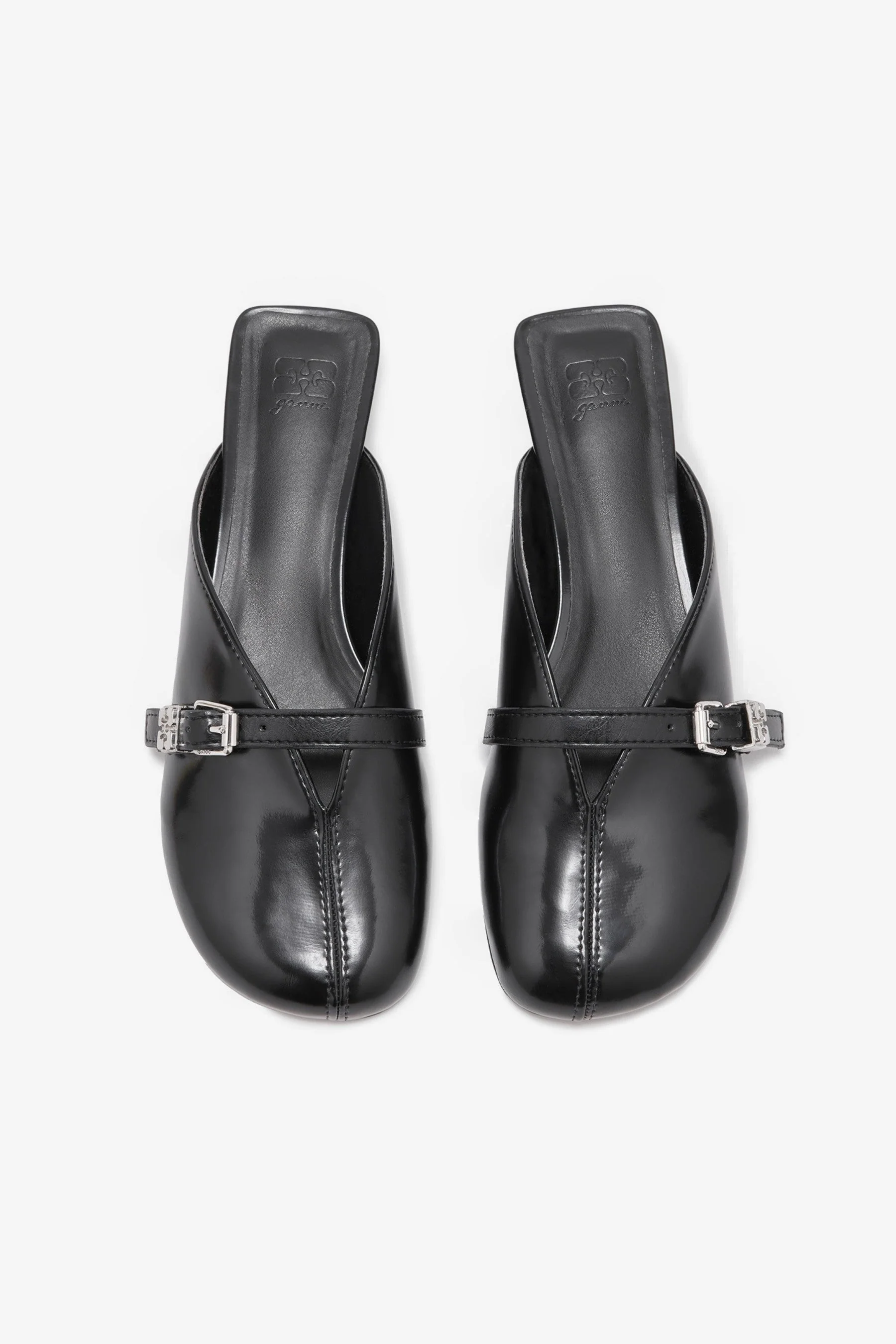 Ganni Sue Kitten Heel Mules - Image 3