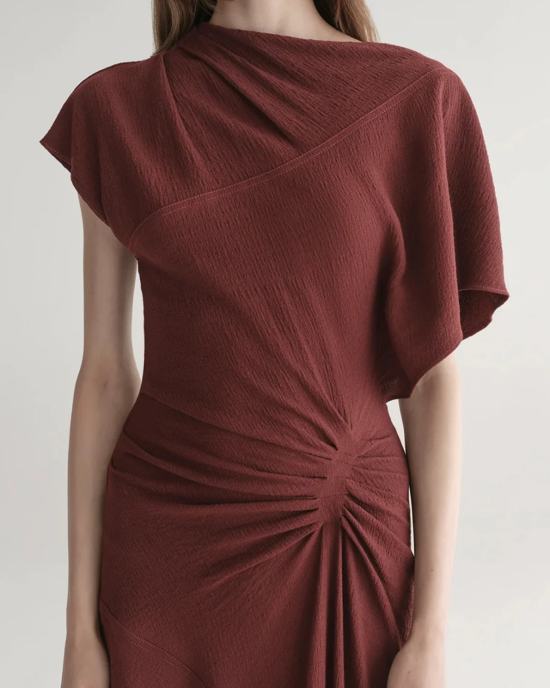 A.L.C. Dena Dress - Black Cherry - Image 3
