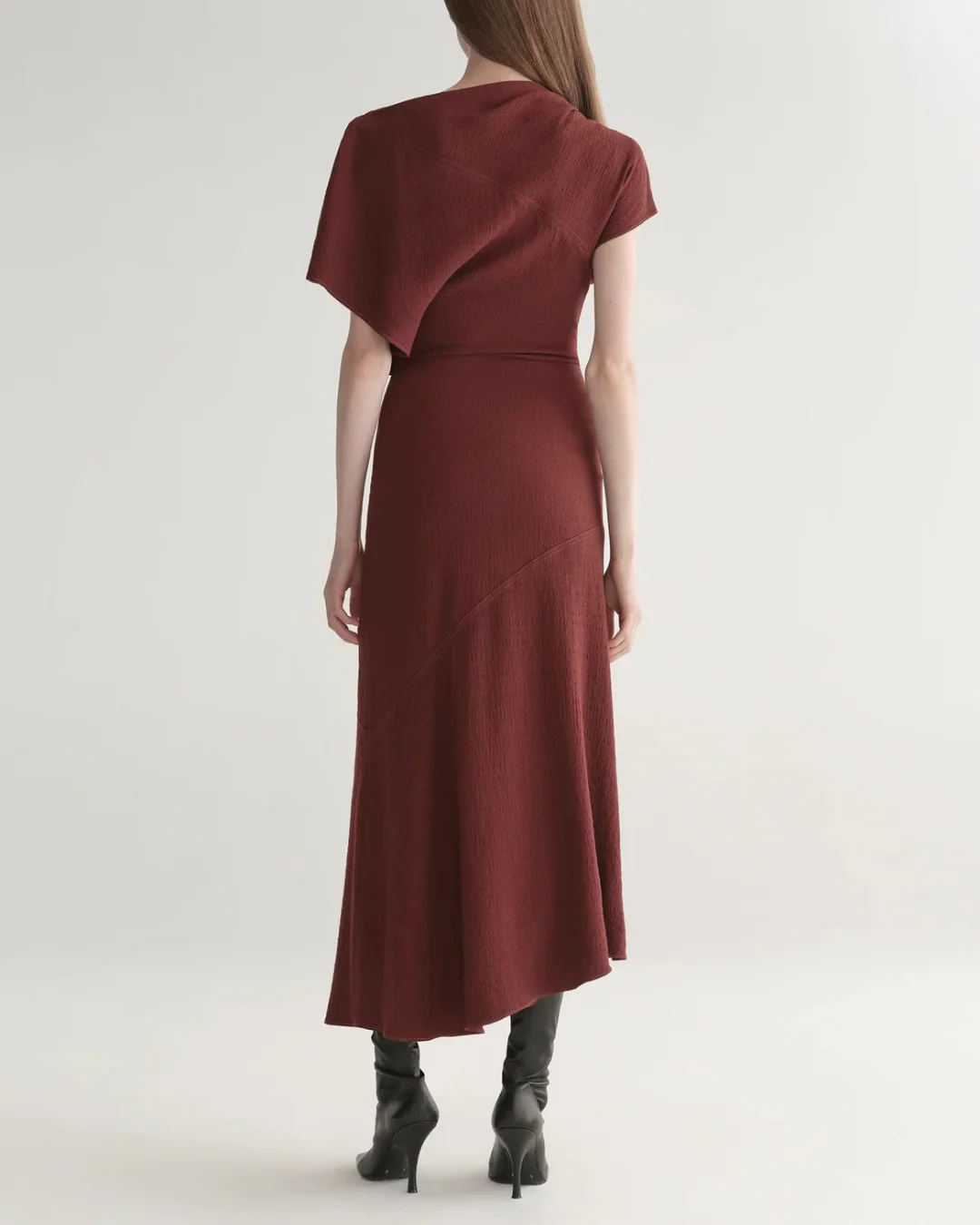 A.L.C. Dena Dress - Black Cherry - Image 6