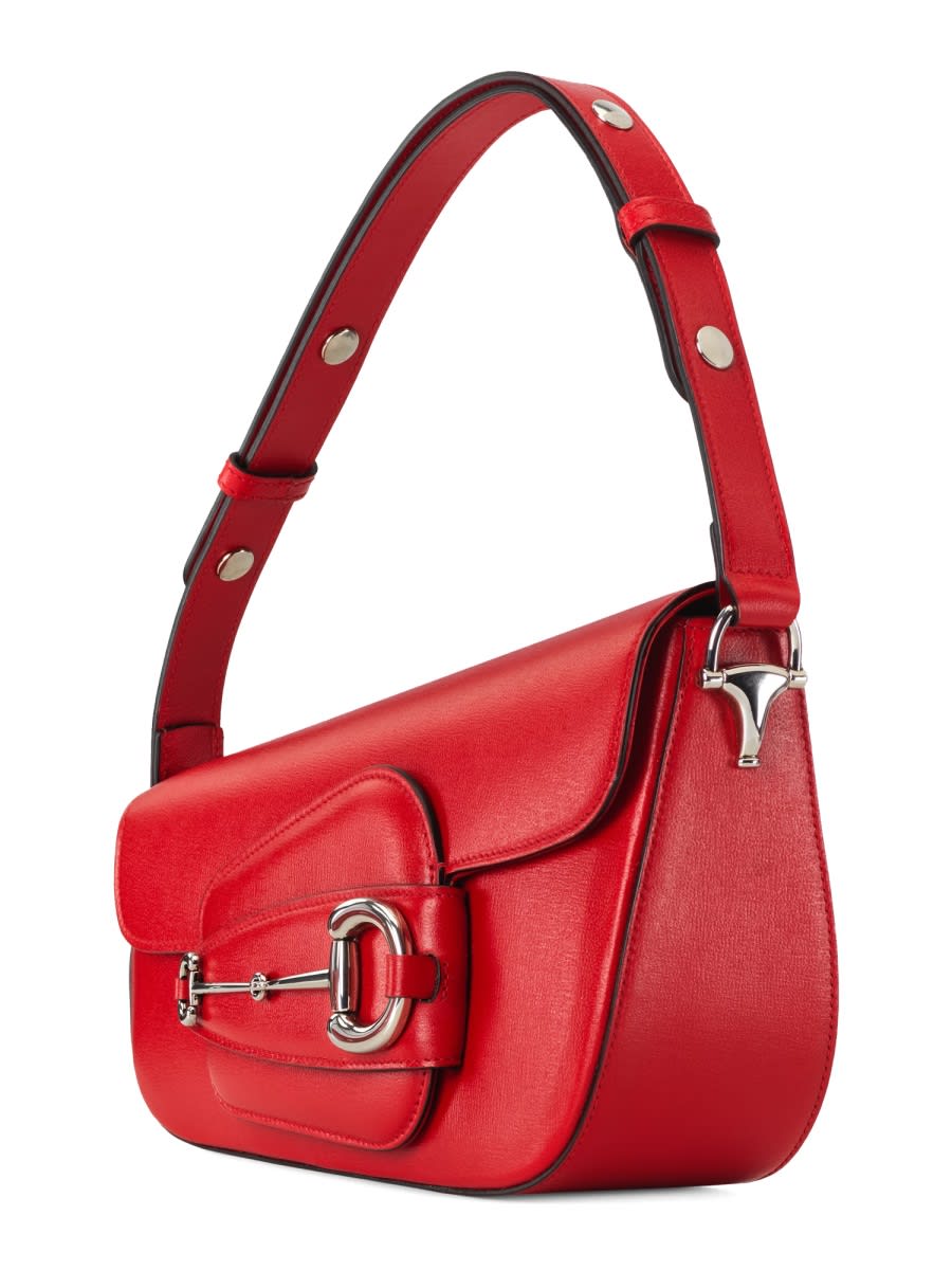 Gucci Horsebit 1955 Small Size Shoulder Bag - Red - Image 2