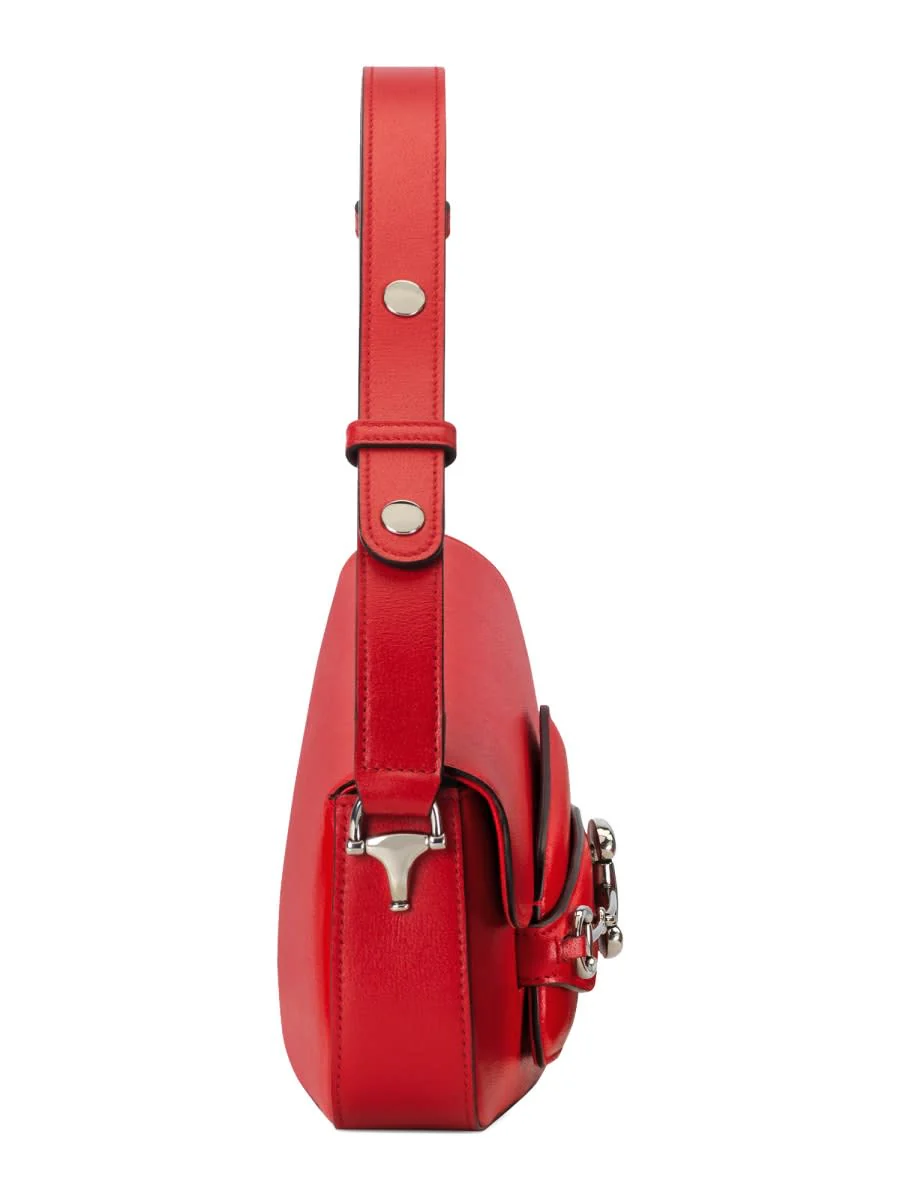 Gucci Horsebit 1955 Small Size Shoulder Bag - Red - Image 4