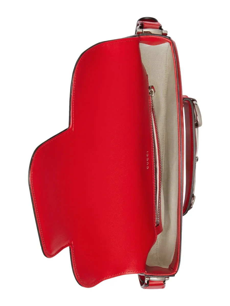 Gucci Horsebit 1955 Small Size Shoulder Bag - Red - Image 5