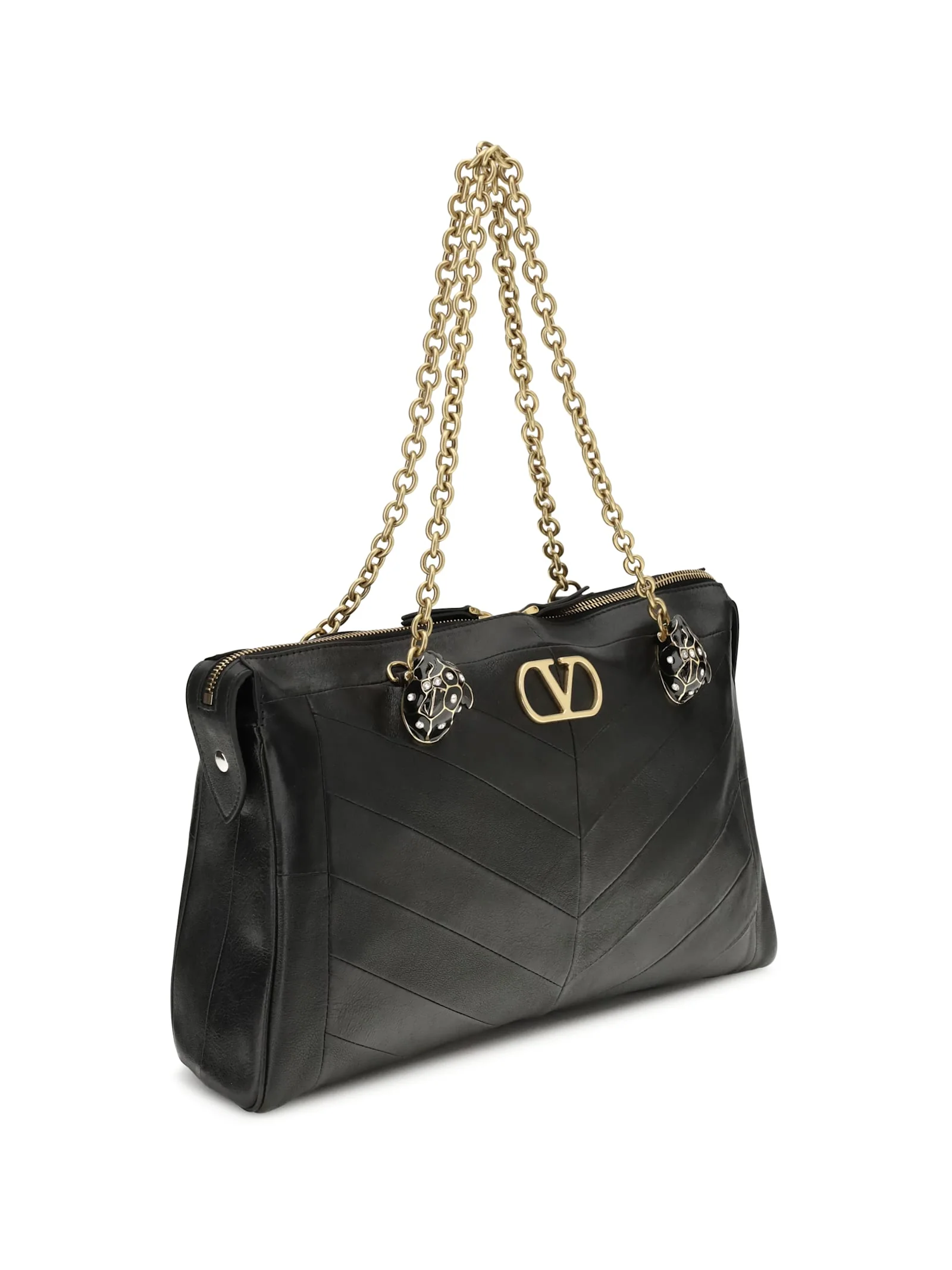 Valentino Garavani Growl Medium Leather Shoulder Bag - Image 2