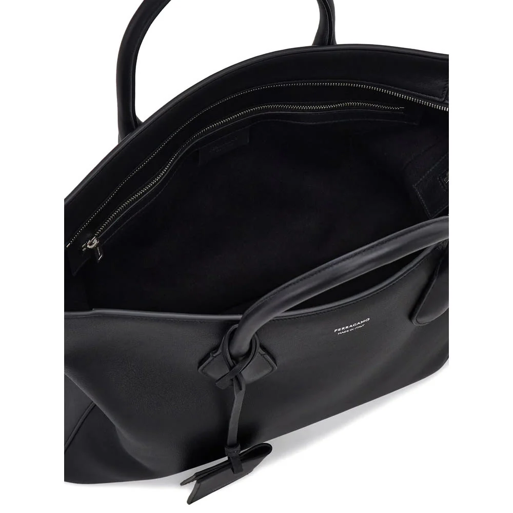 Ferragamo Luggage Tote - Black - Image 4