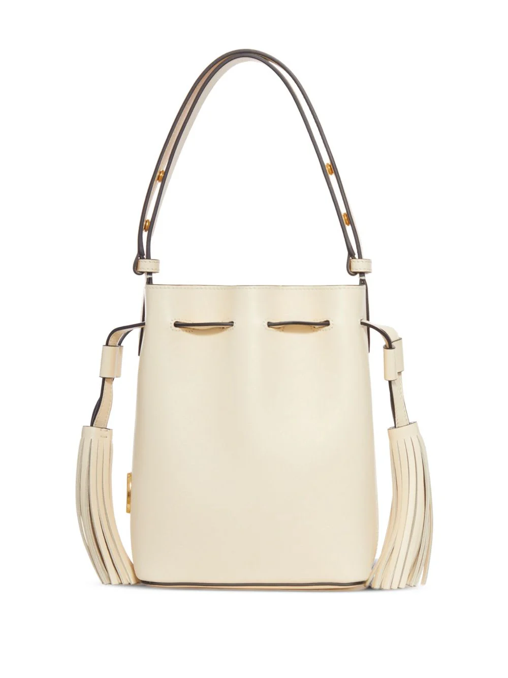Valentino Garavani So Seau Small Leather Bucket Bag - White - Image 4