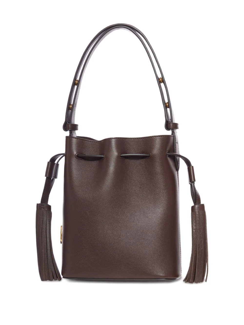 Valentino Garavani So Seau Small Leather Bucket Bag - Marrone Scuro - Image 2