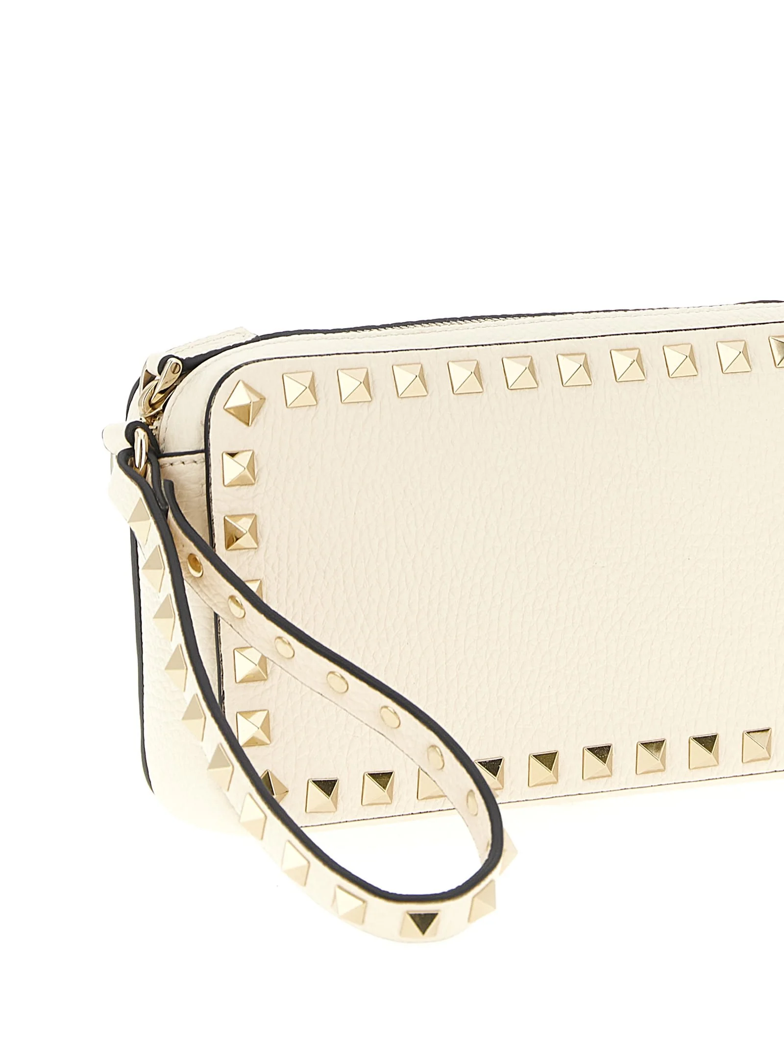 Valentino Garavani Rockstud Clutch Bag - White - Image 3