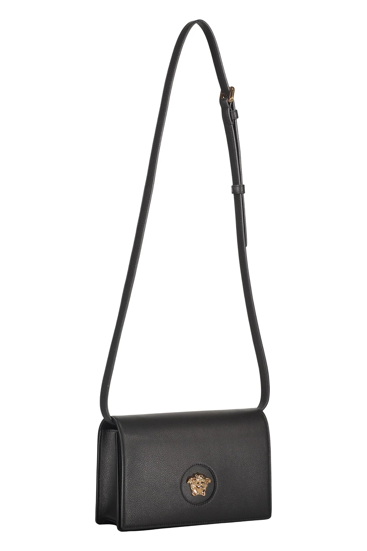 Versace Elegant Leather Shoulder Bag - Black - Image 3