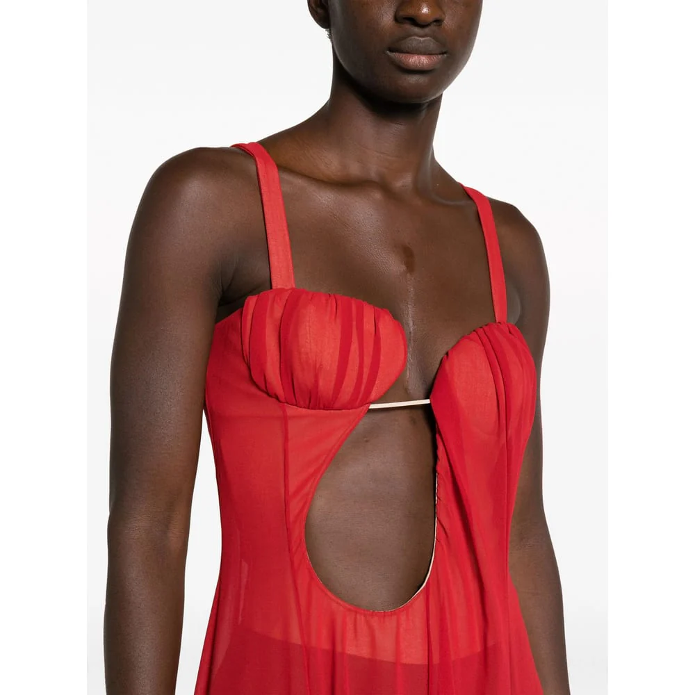 Nensi Dojaka Dress - Red - Image 4