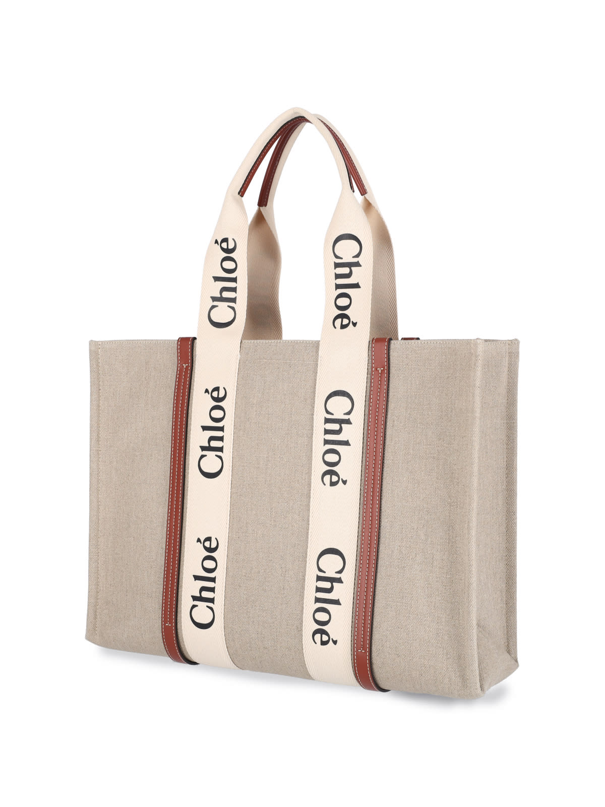 Chloé Woody Handbag - Beige - Image 2