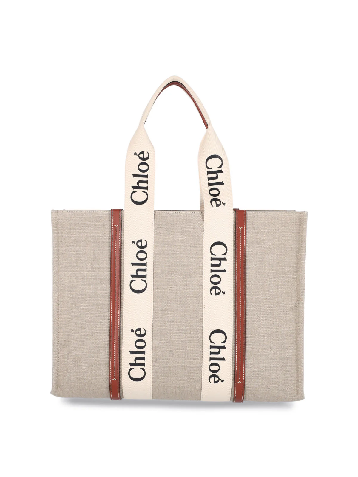 Chloé Woody Handbag - Beige - Image 3