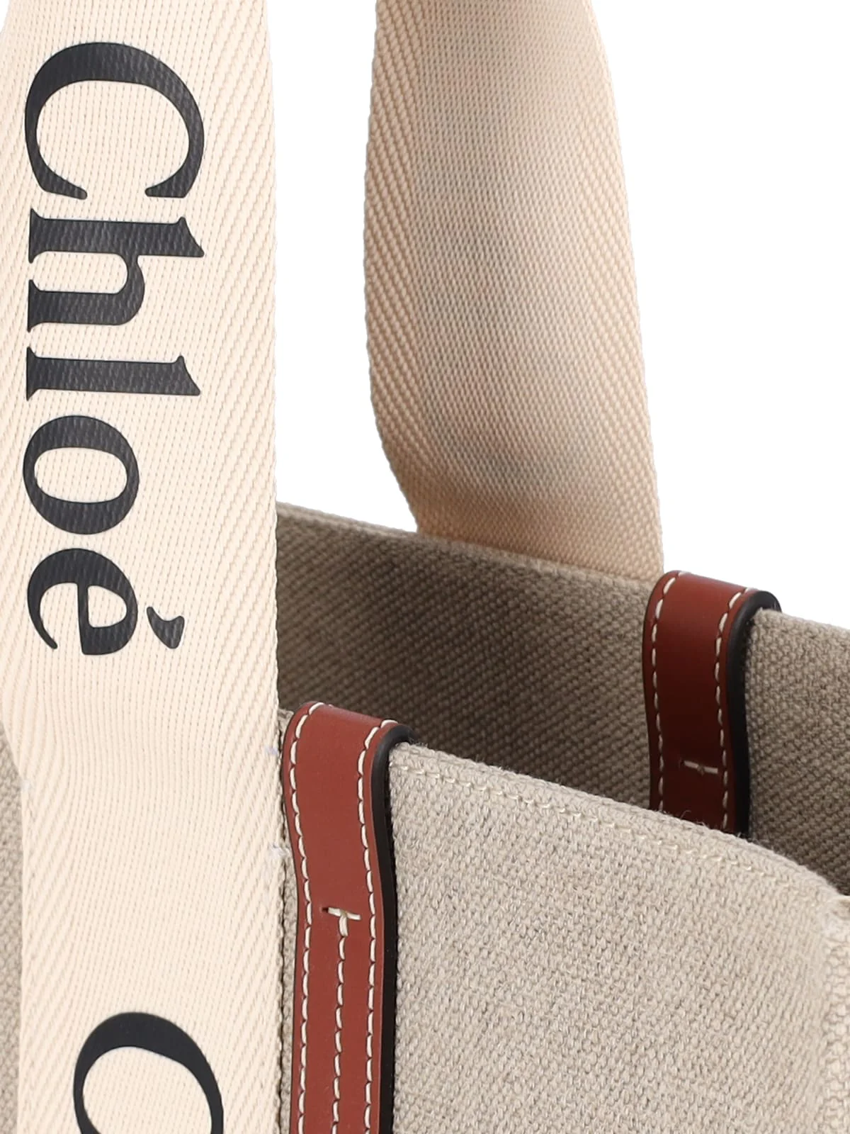 Chloé Woody Handbag - Beige - Image 4