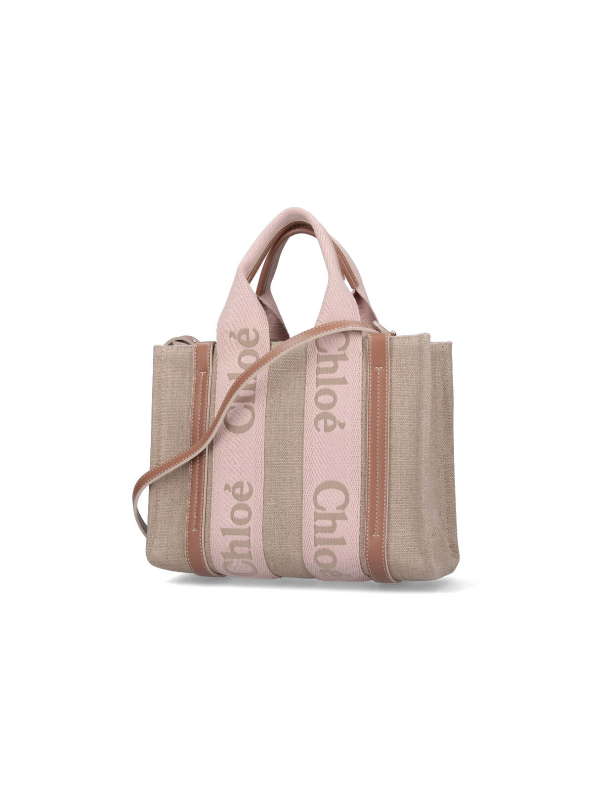 Chloé Woody Tote Bag - Beige - Image 2