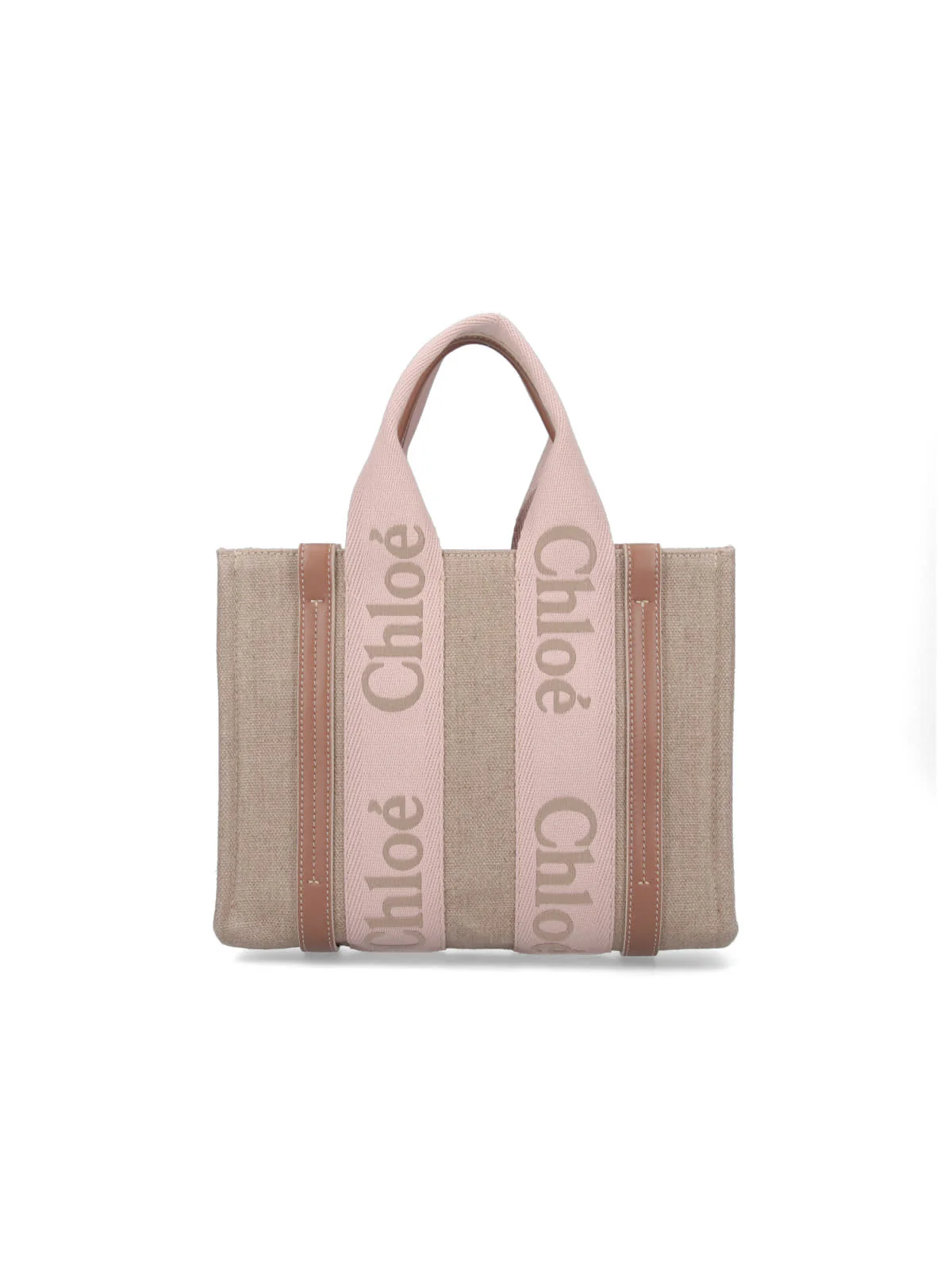 Chloé Woody Tote Bag - Beige - Image 3