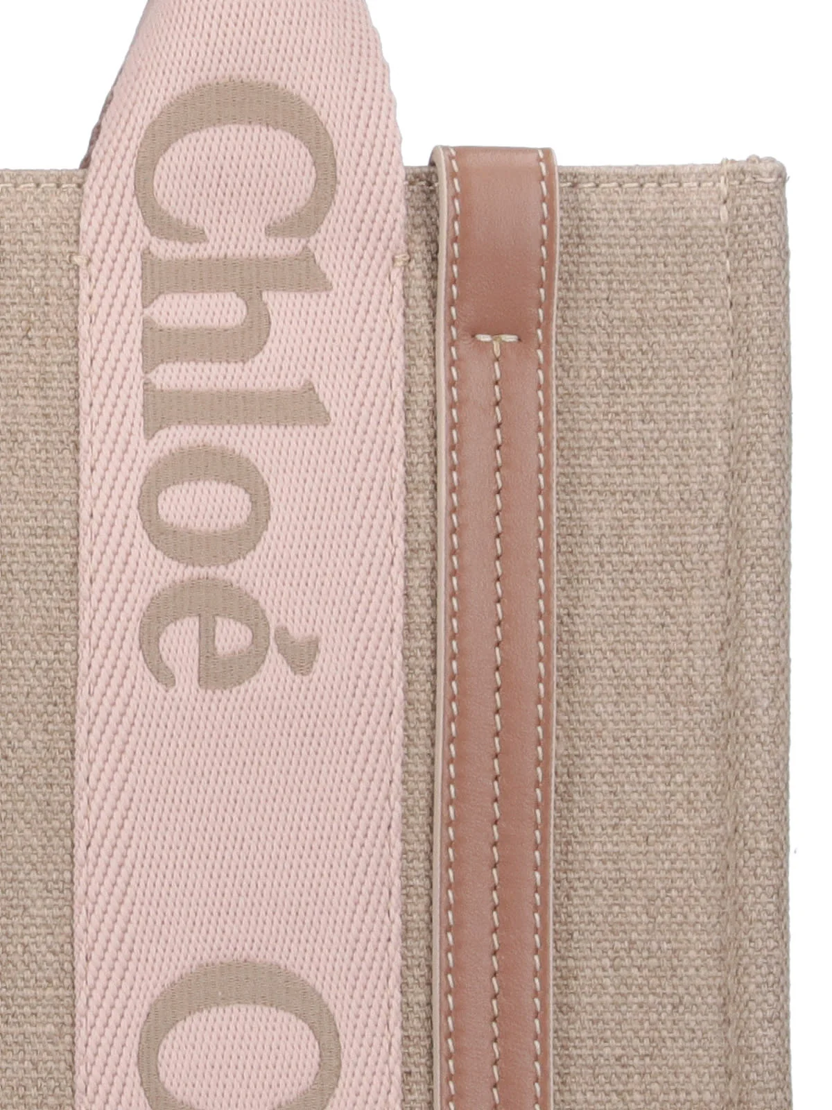 Chloé Woody Tote Bag - Beige - Image 4