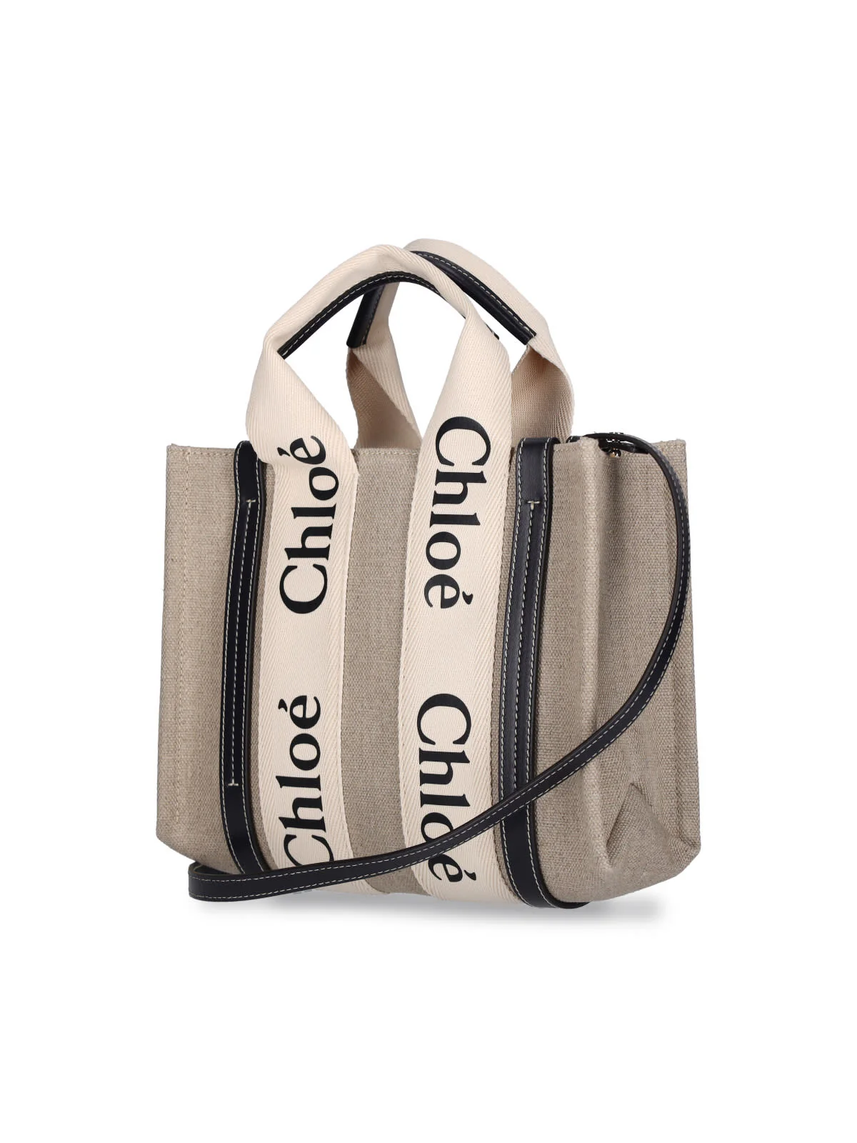 Chloé Small Woody Tote Bag - Beige - Image 2