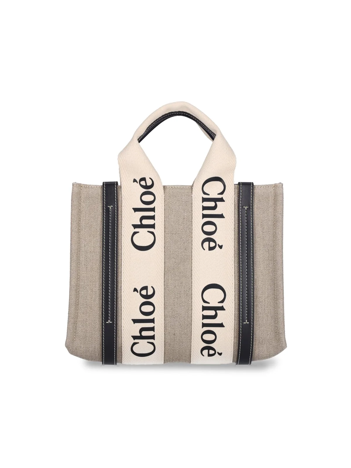 Chloé Small Woody Tote Bag - Beige - Image 3