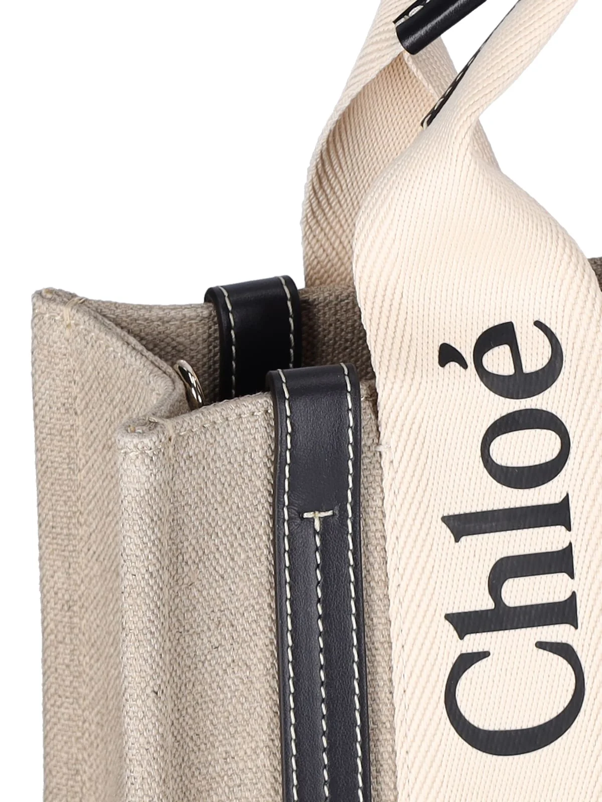 Chloé Small Woody Tote Bag - Beige - Image 4
