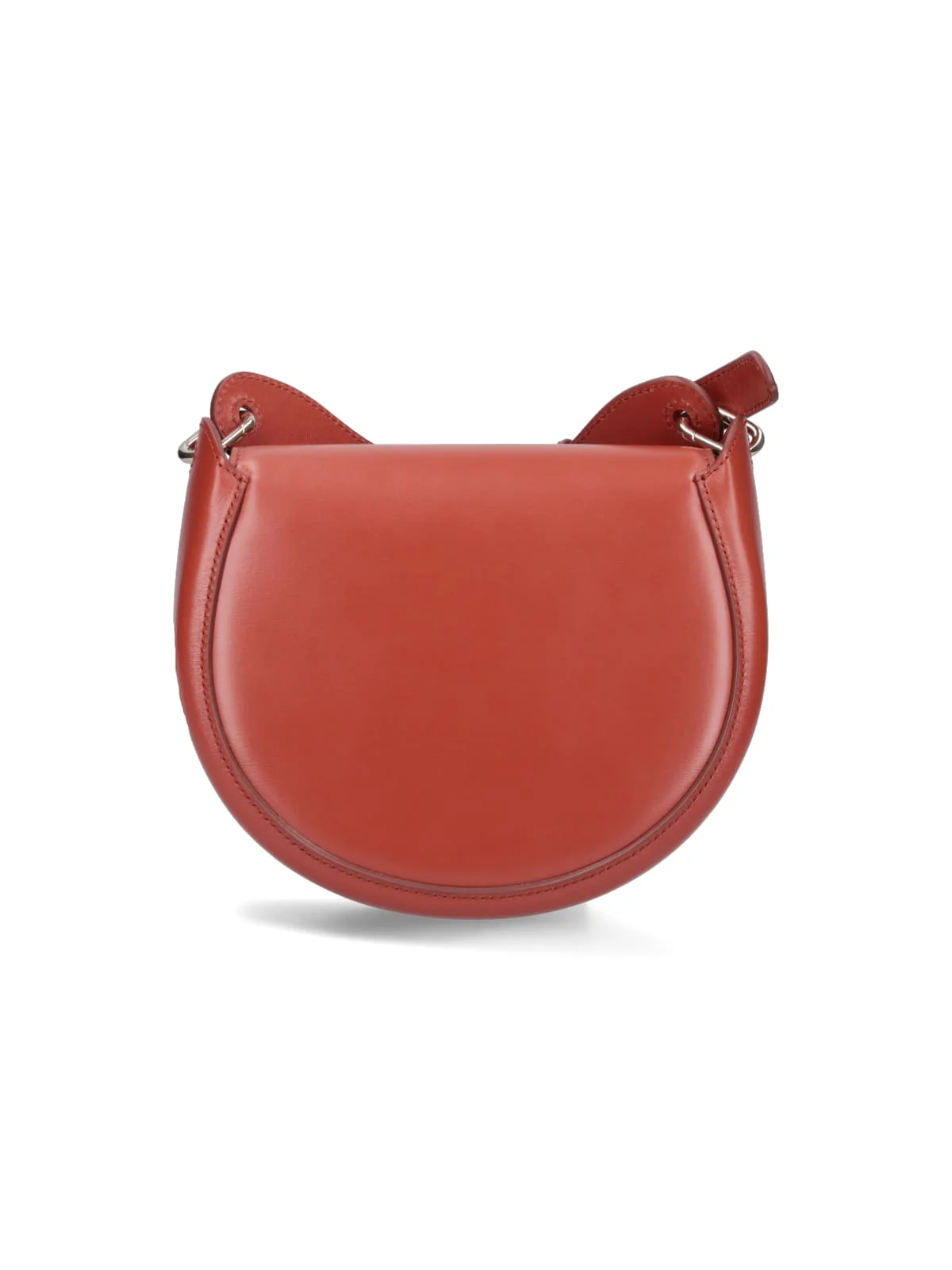 Chloé Brick Leather Small Arlene Crossbody Bag - Brown - Image 3