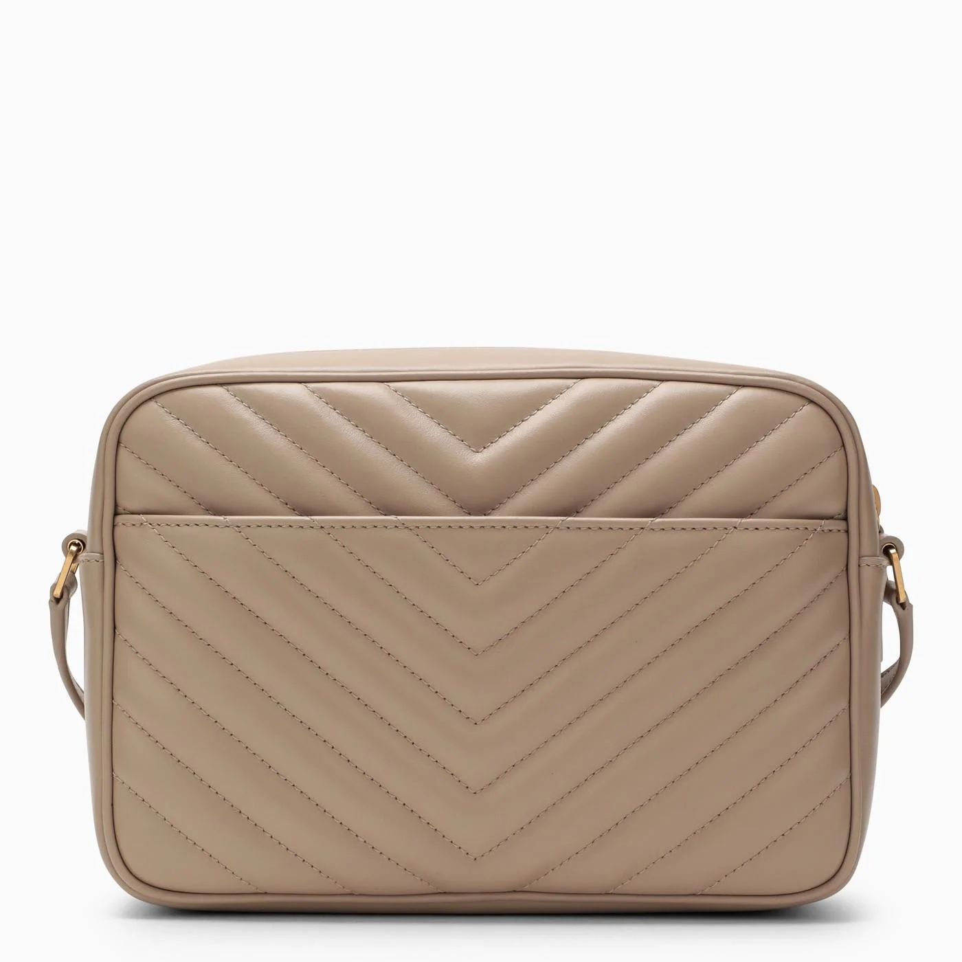 Saint Laurent Lou Zip-up Quilted Crossbody Bag - Beige - Image 3