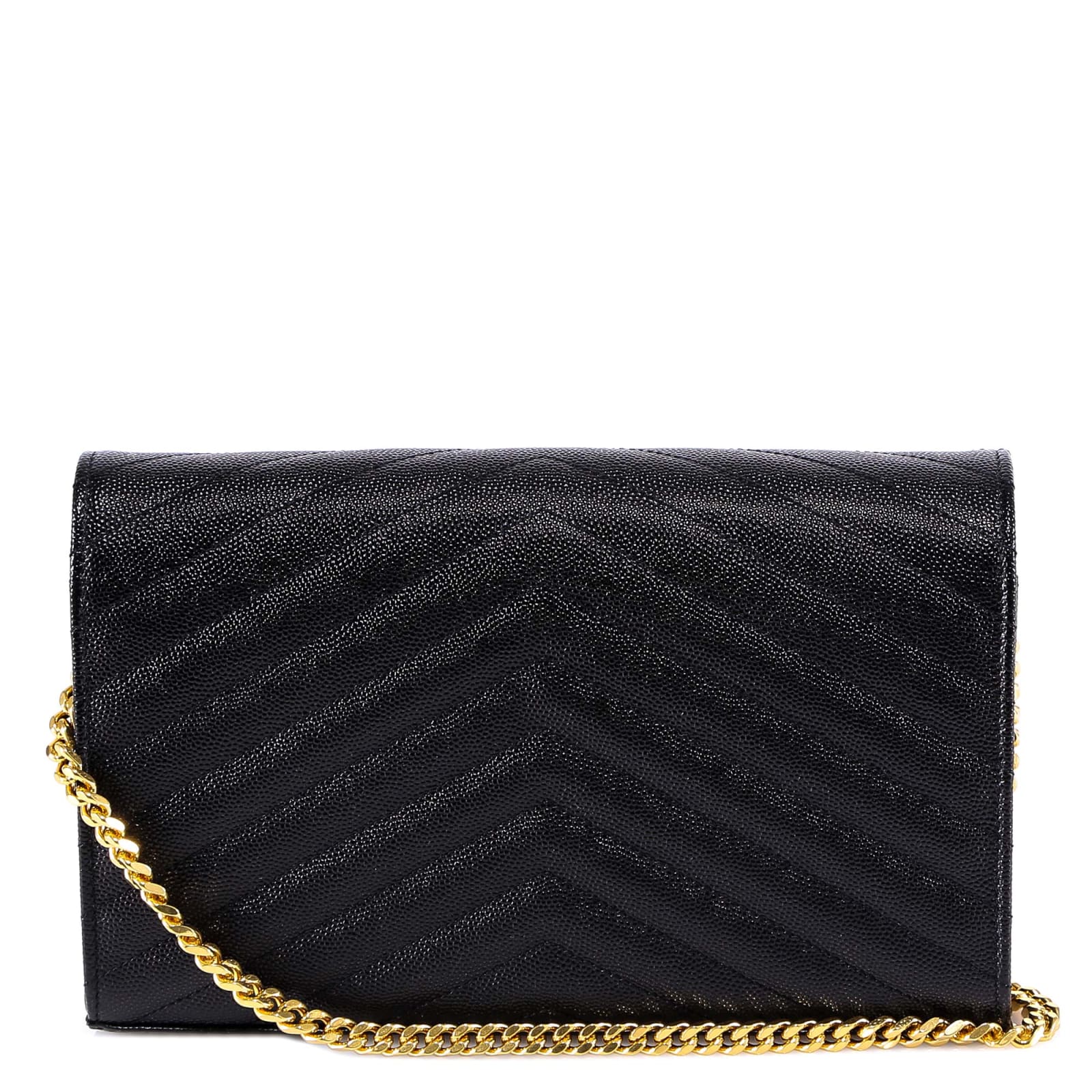 Saint Laurent Cassandre Wallet Bag - Black - Image 2