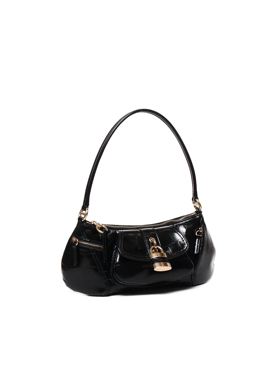 Chloé The 99 Leather Shoulder Bag - Black - Image 2