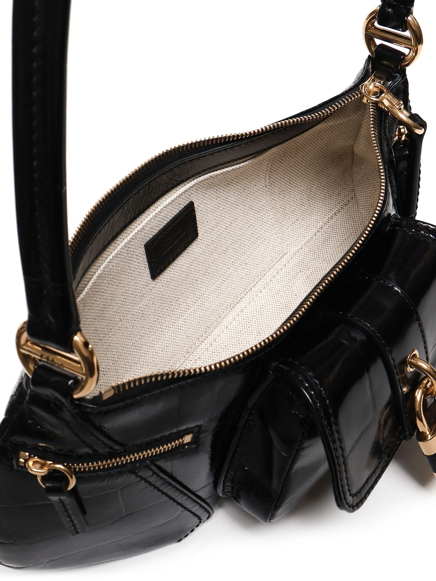 Chloé The 99 Leather Shoulder Bag - Black - Image 4